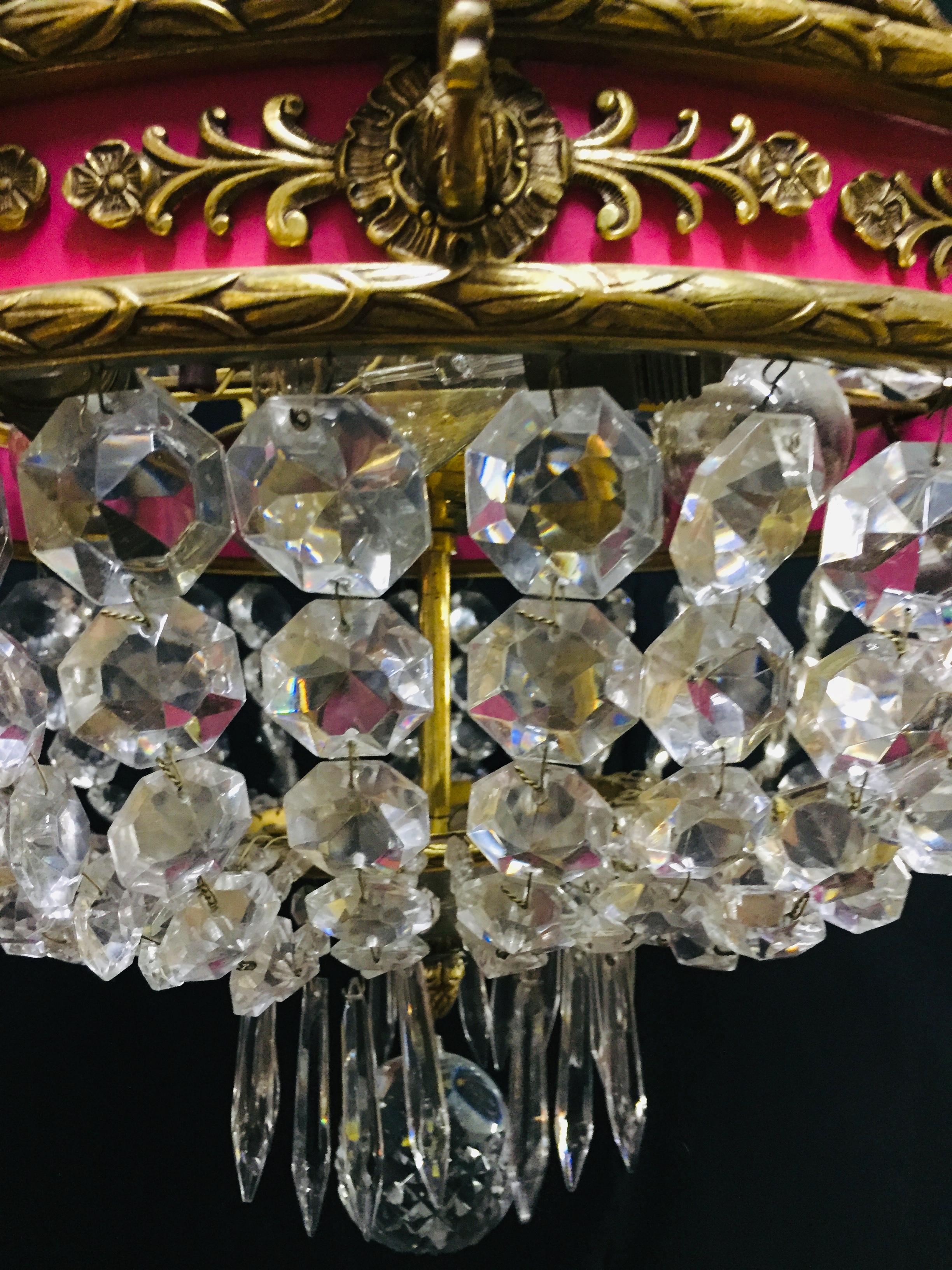 Empire French Chandelier with 10 Swans Arms 5
