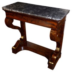Empire French Mahogany Console Table