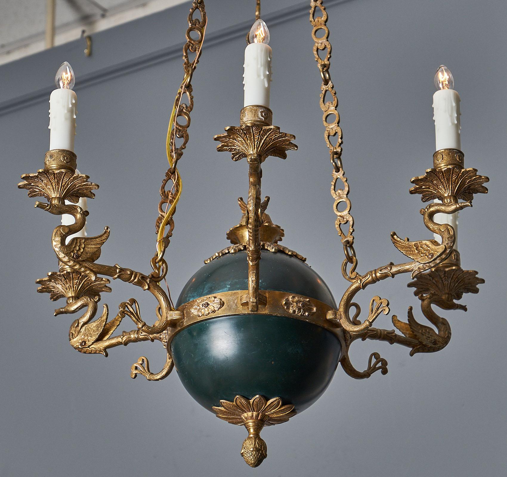 Empire French Swan Chandelier 1