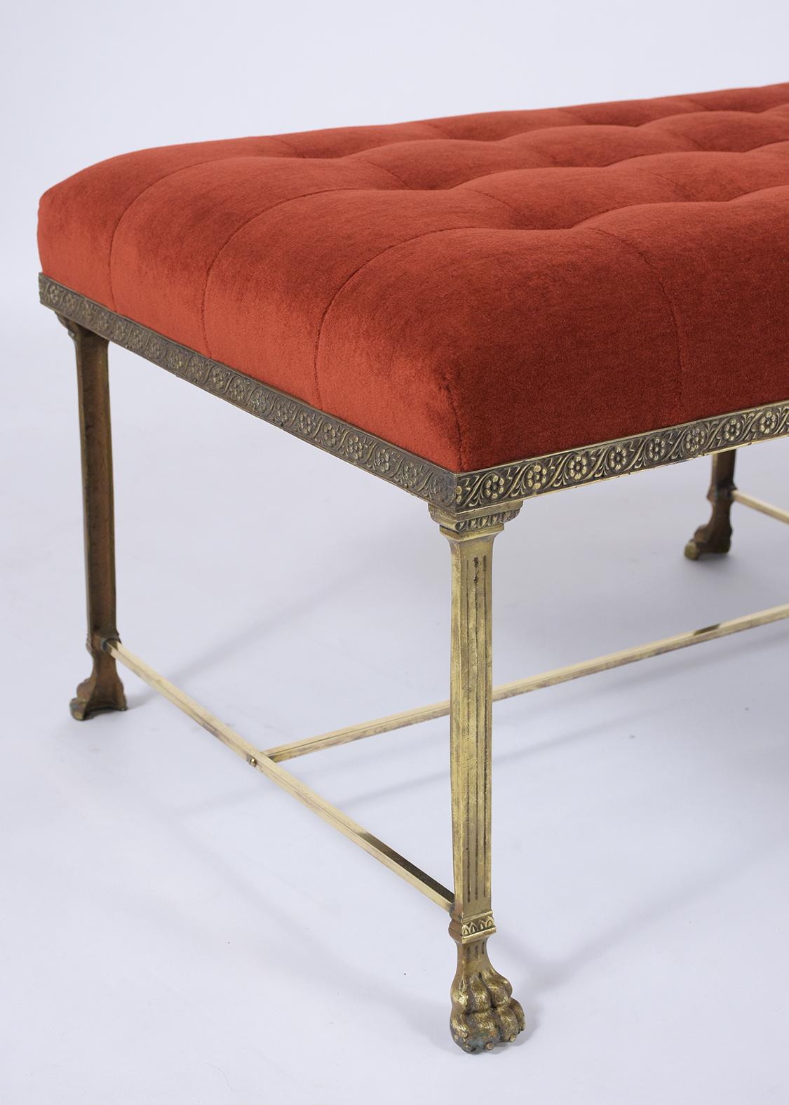 Polyester Empire French Upholstery Bench