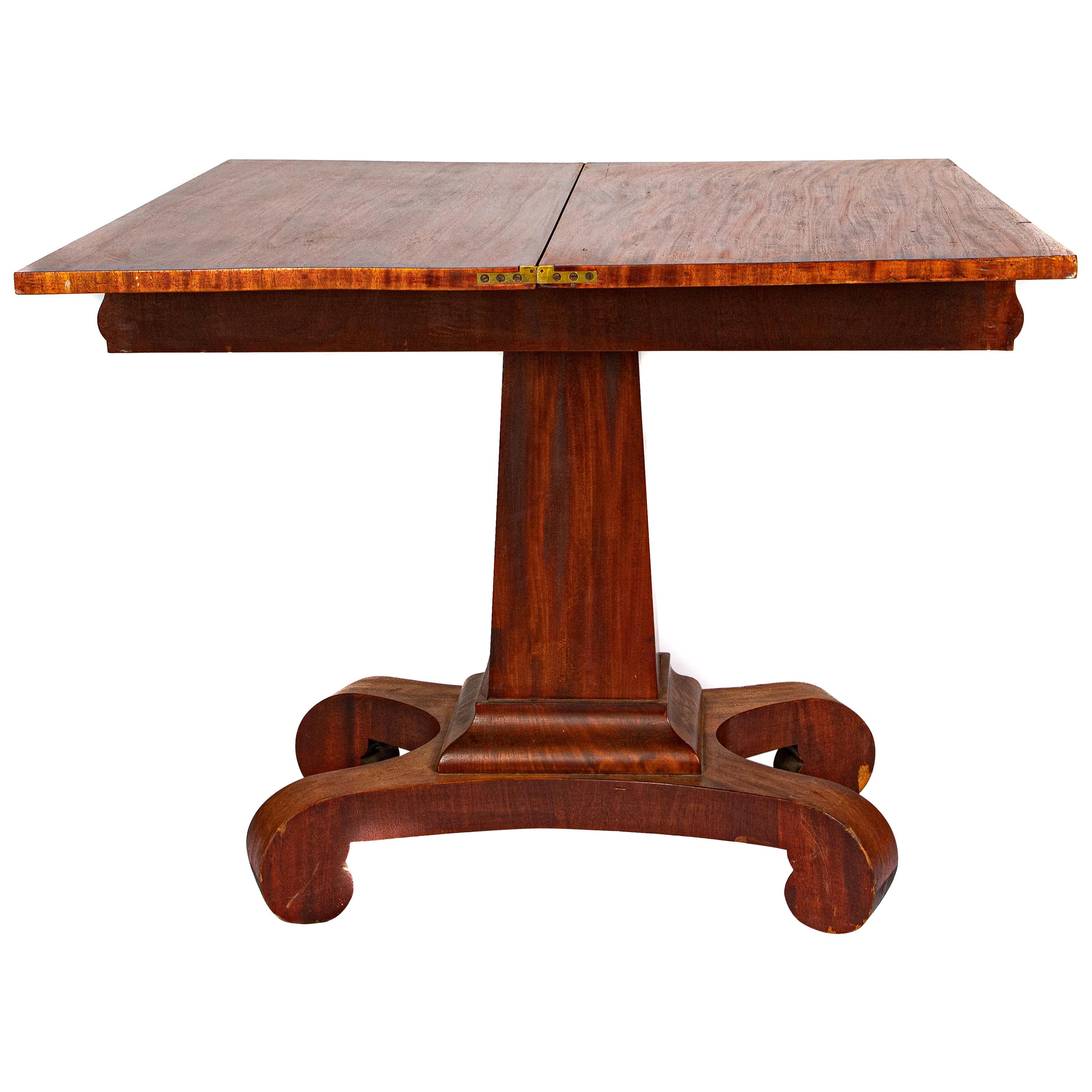 American Empire Game Table in Mahogany, circa 1835 For Sale at 1stdibs