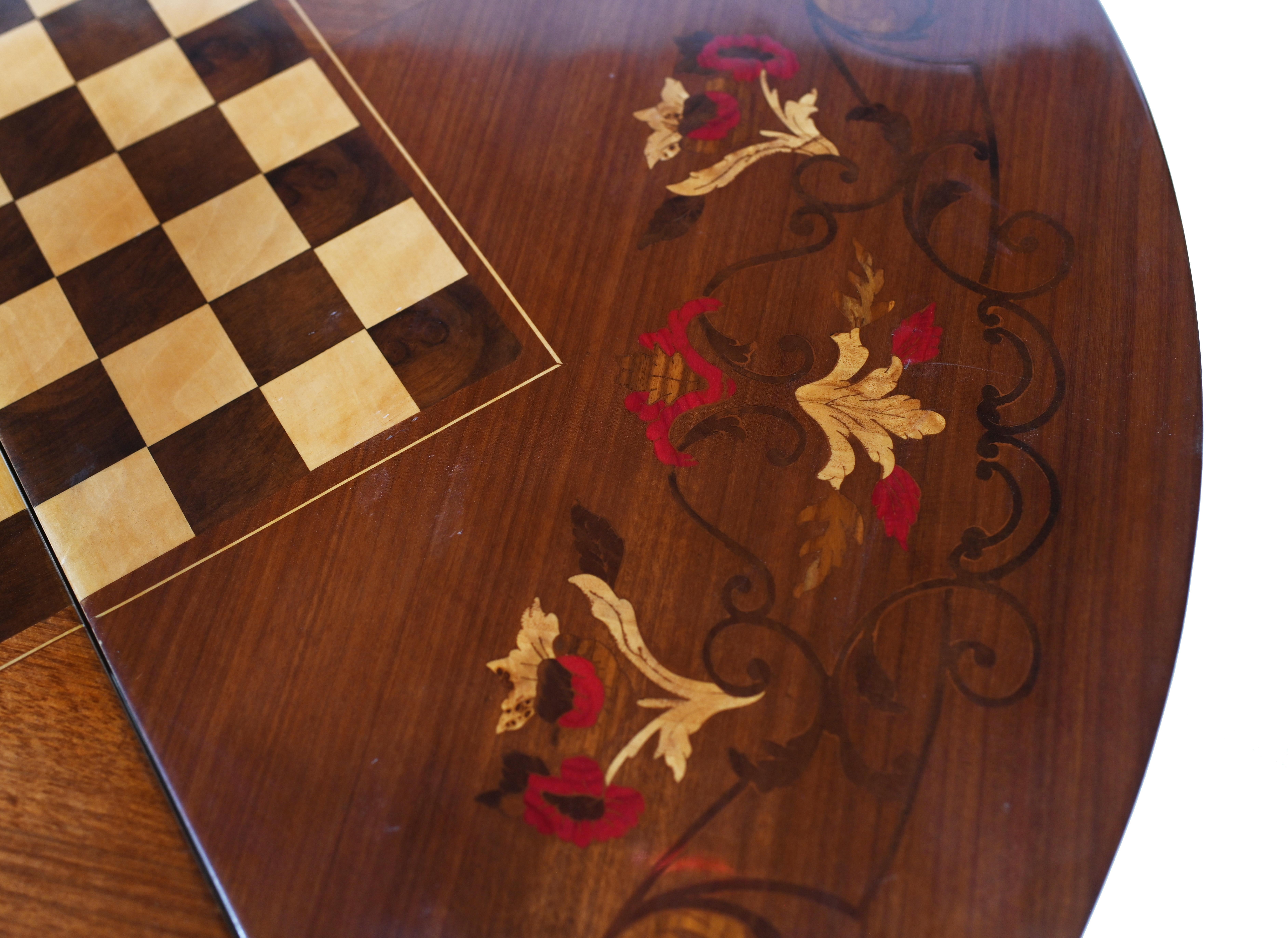 Mesa de Juegos Imperio Consolas de Taracea Francesa en venta 4