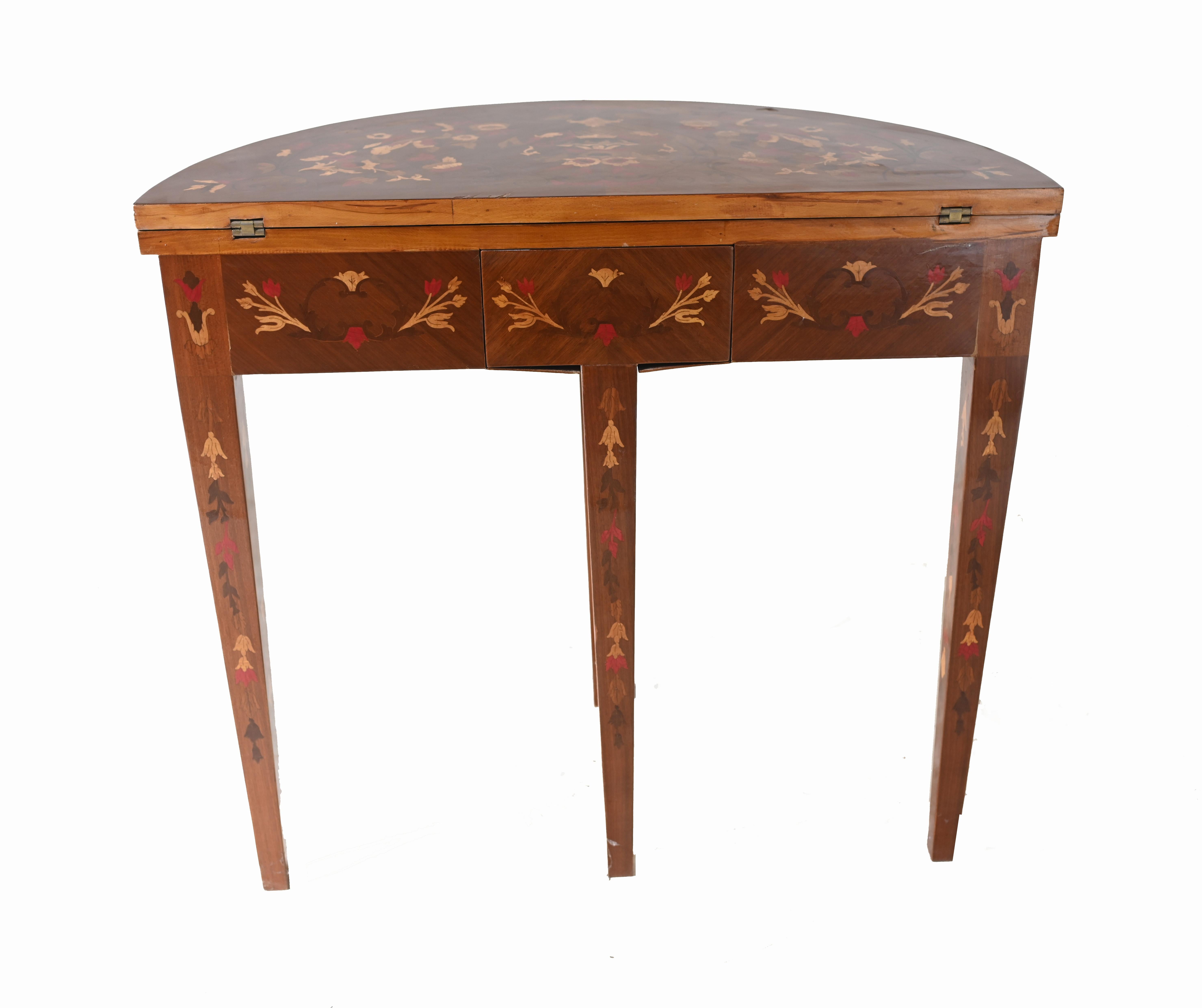 Mesa de Juegos Imperio Consolas de Taracea Francesa en venta 5