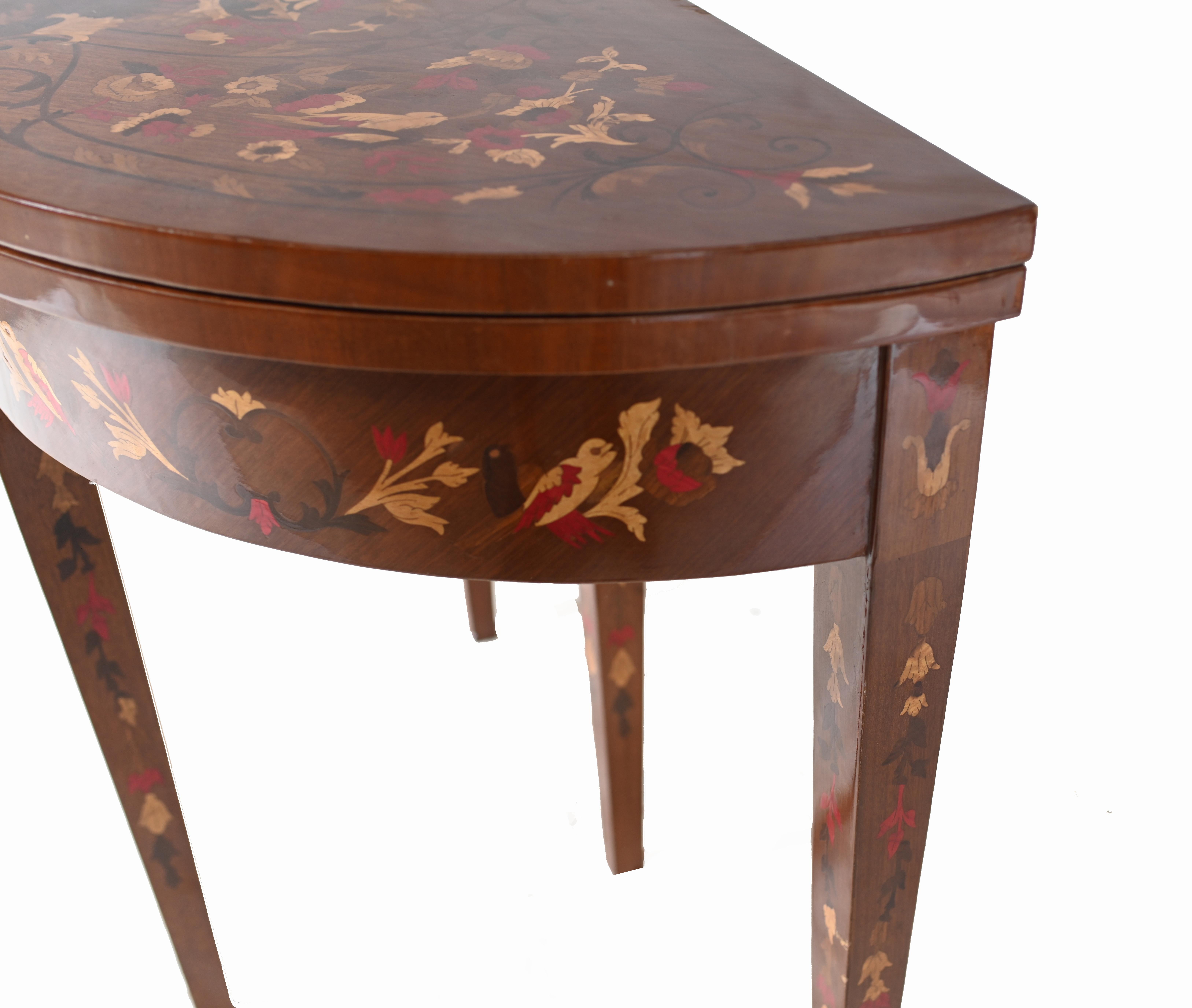 Mesa de Juegos Imperio Consolas de Taracea Francesa Madera en venta