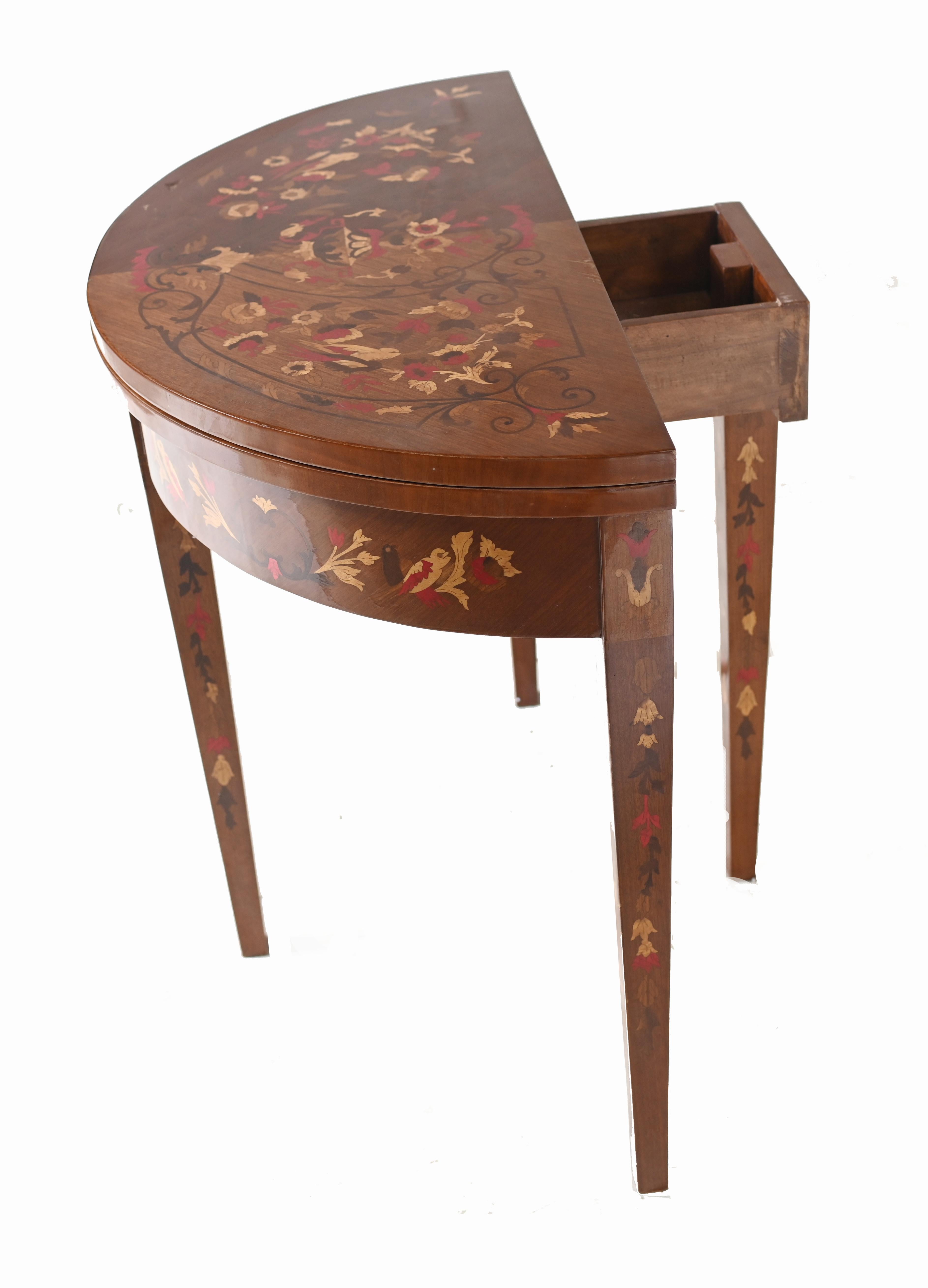 Mesa de Juegos Imperio Consolas de Taracea Francesa en venta 1