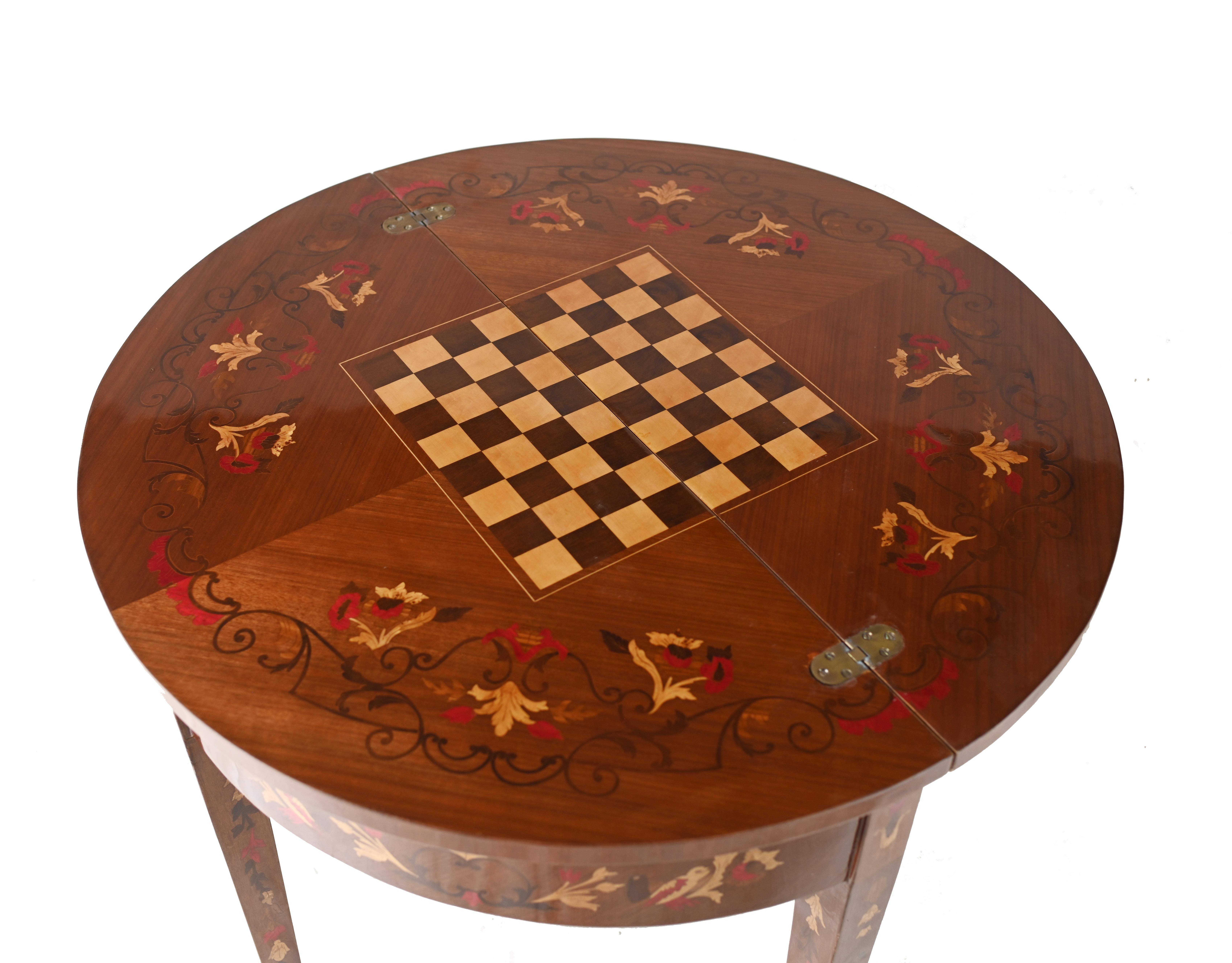 Mesa de Juegos Imperio Consolas de Taracea Francesa en venta 3