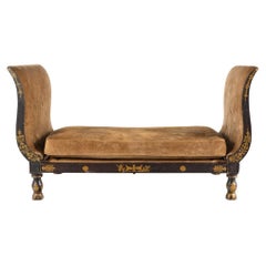 Empire Gilded and Painted Daybed