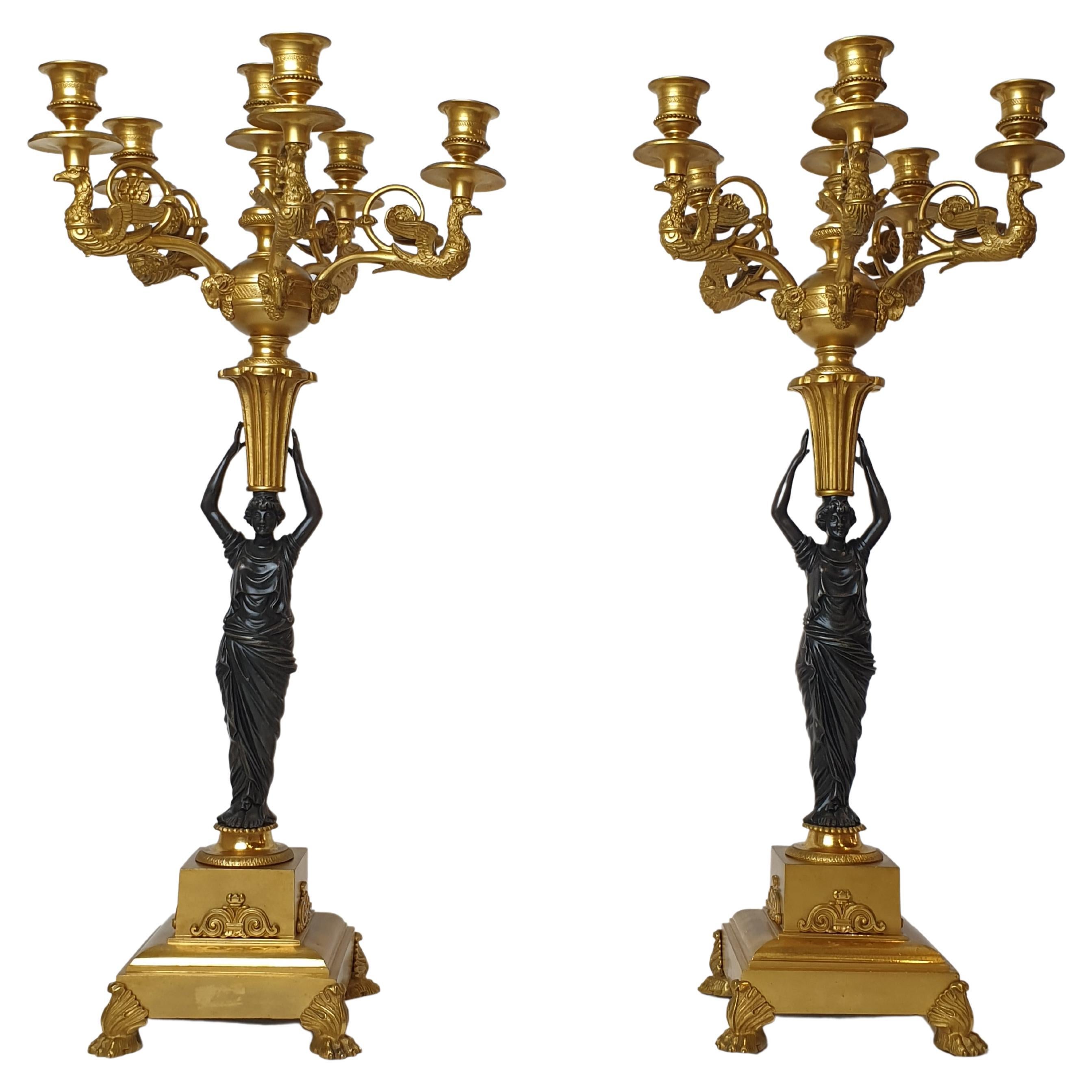 Gilded Bronze and Malachite Gueridon, 19th Century at 1stDibs