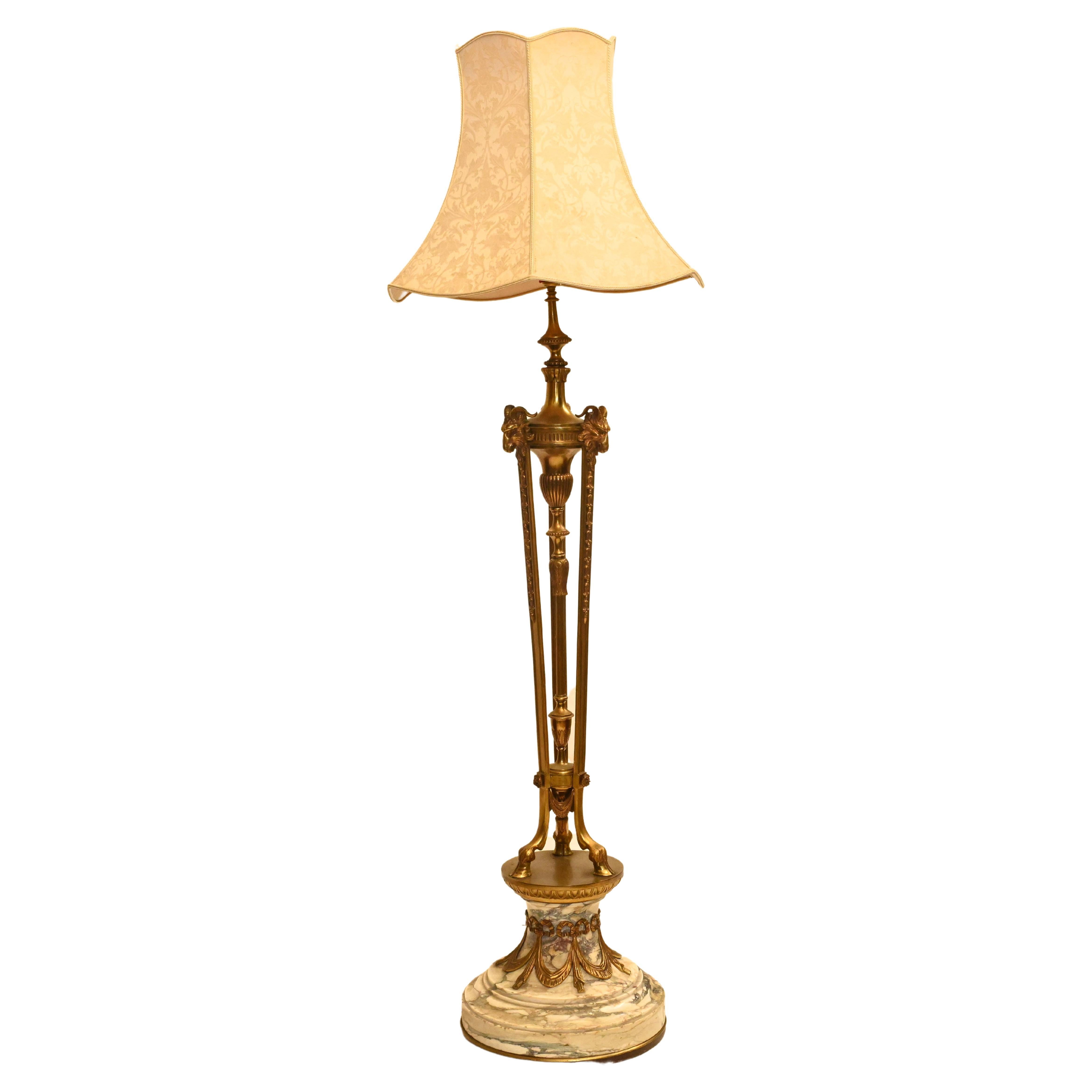 Antique Bronze Floor Lamp, circa 1900 For Sale at 1stDibs