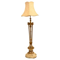 Empire Gilt Floor Lamp Antique Lighting 1900