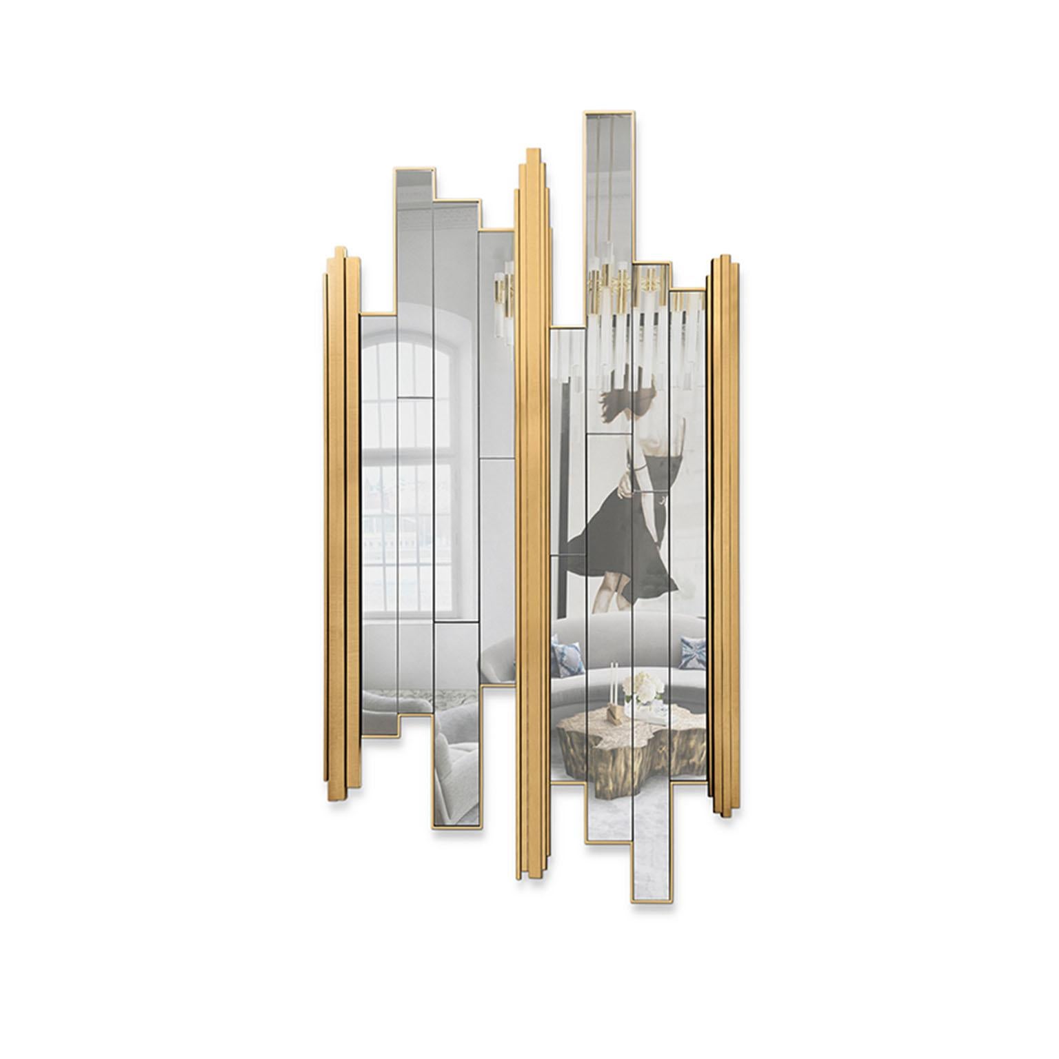 Empire Mirror found its inspiration in the extravagant and vigorous Empire collection. With its will to keep up with the Empire family high standards on exquisite and exceptional design, the Empire mirror’s powerful lines are the result of an