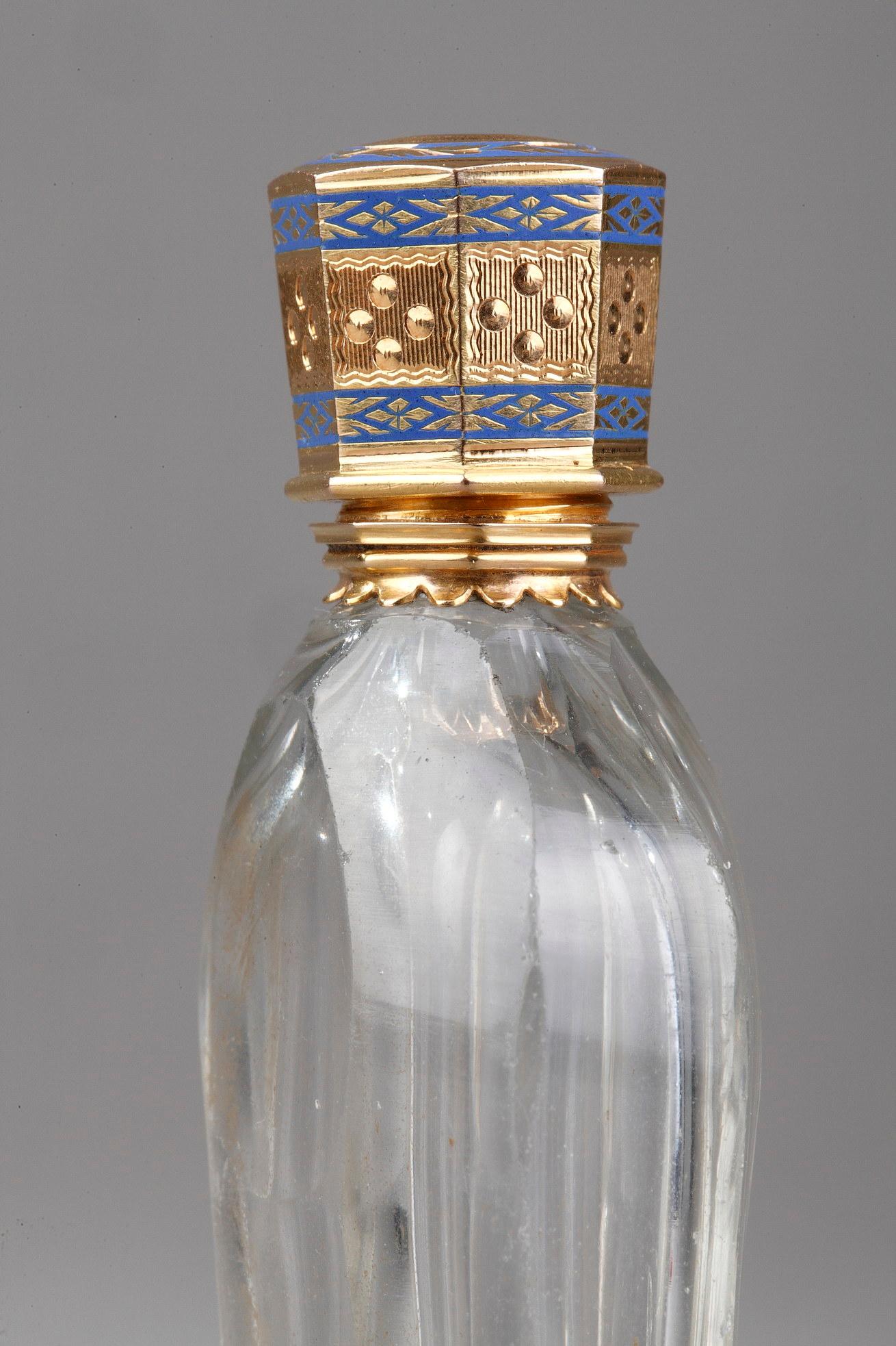 Empire Gold and Enamelled Scent Bottle 4