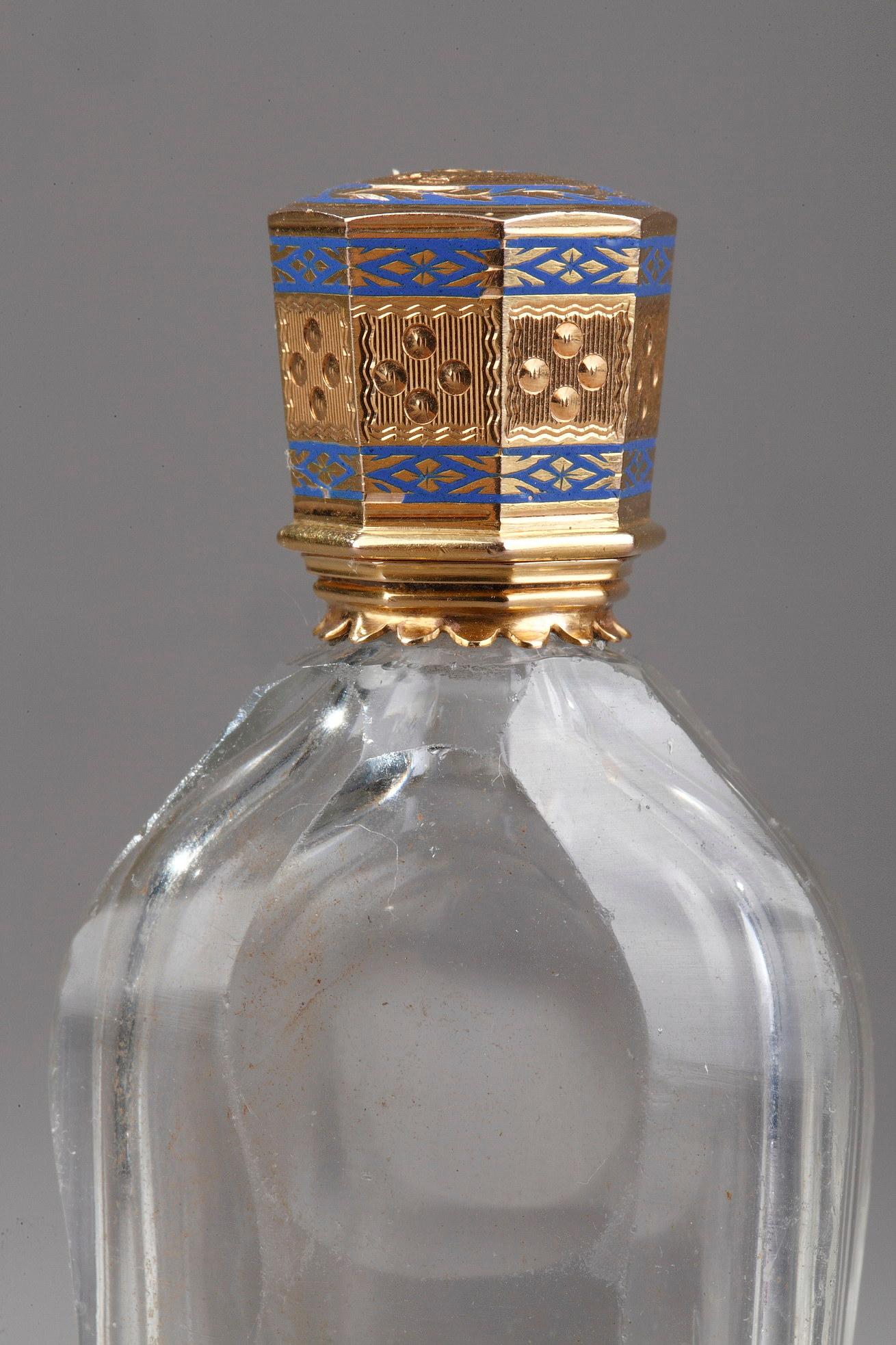 Women's or Men's Empire Gold and Enamelled Scent Bottle