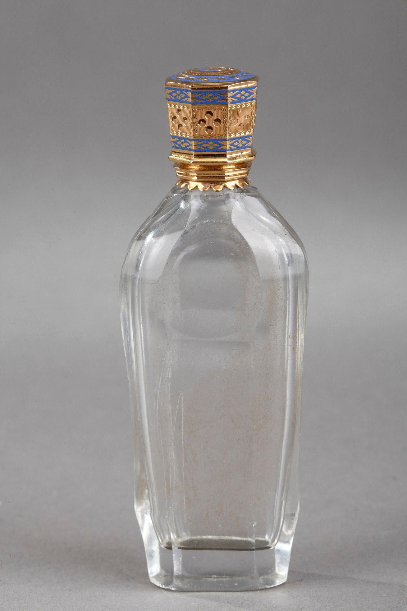Empire Gold and Enamelled Scent Bottle 1