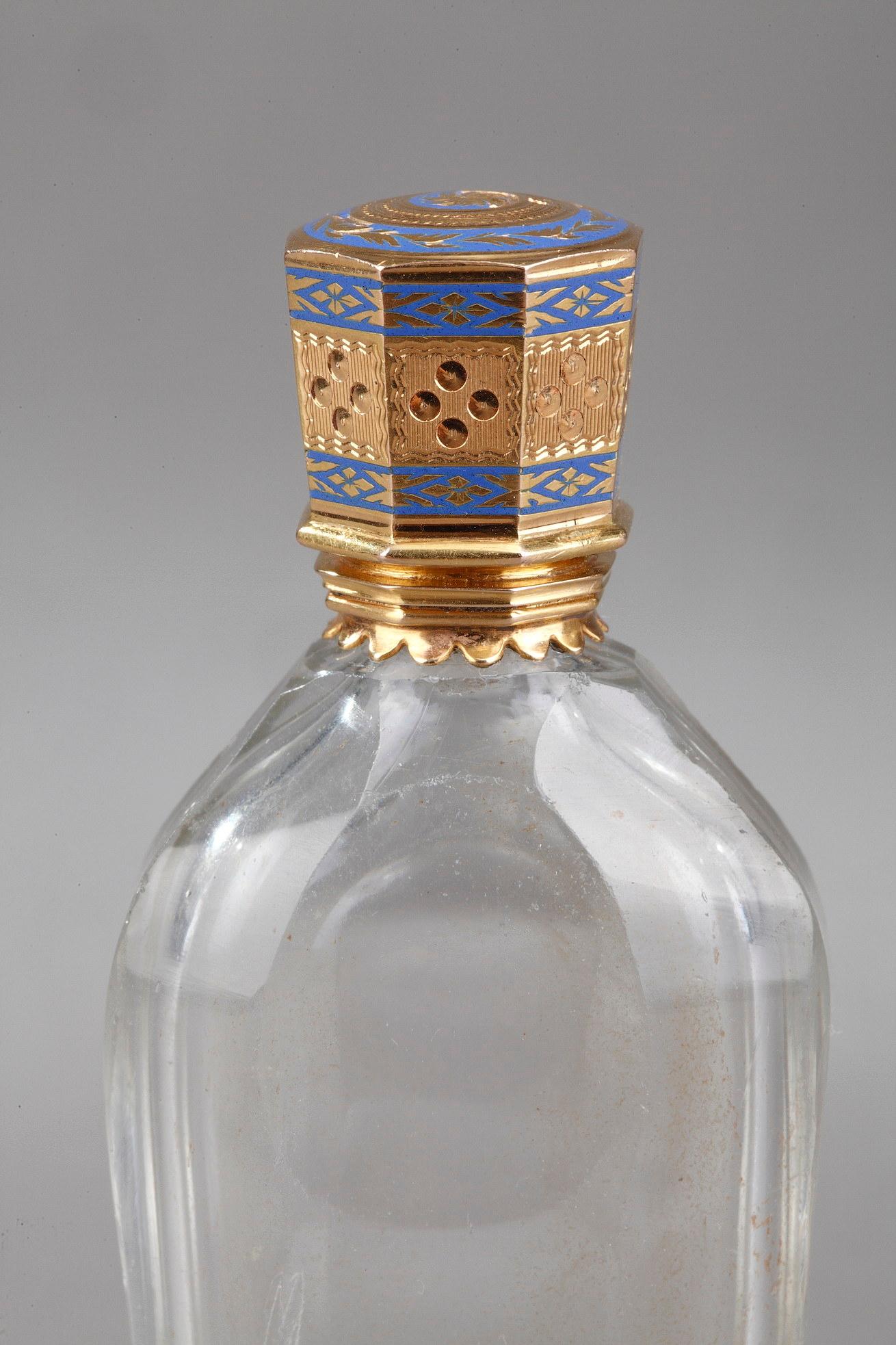 Empire Gold and Enamelled Scent Bottle 2