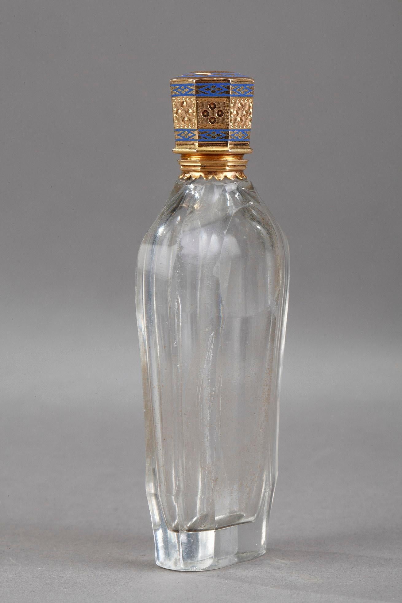 Empire Gold and Enamelled Scent Bottle 3