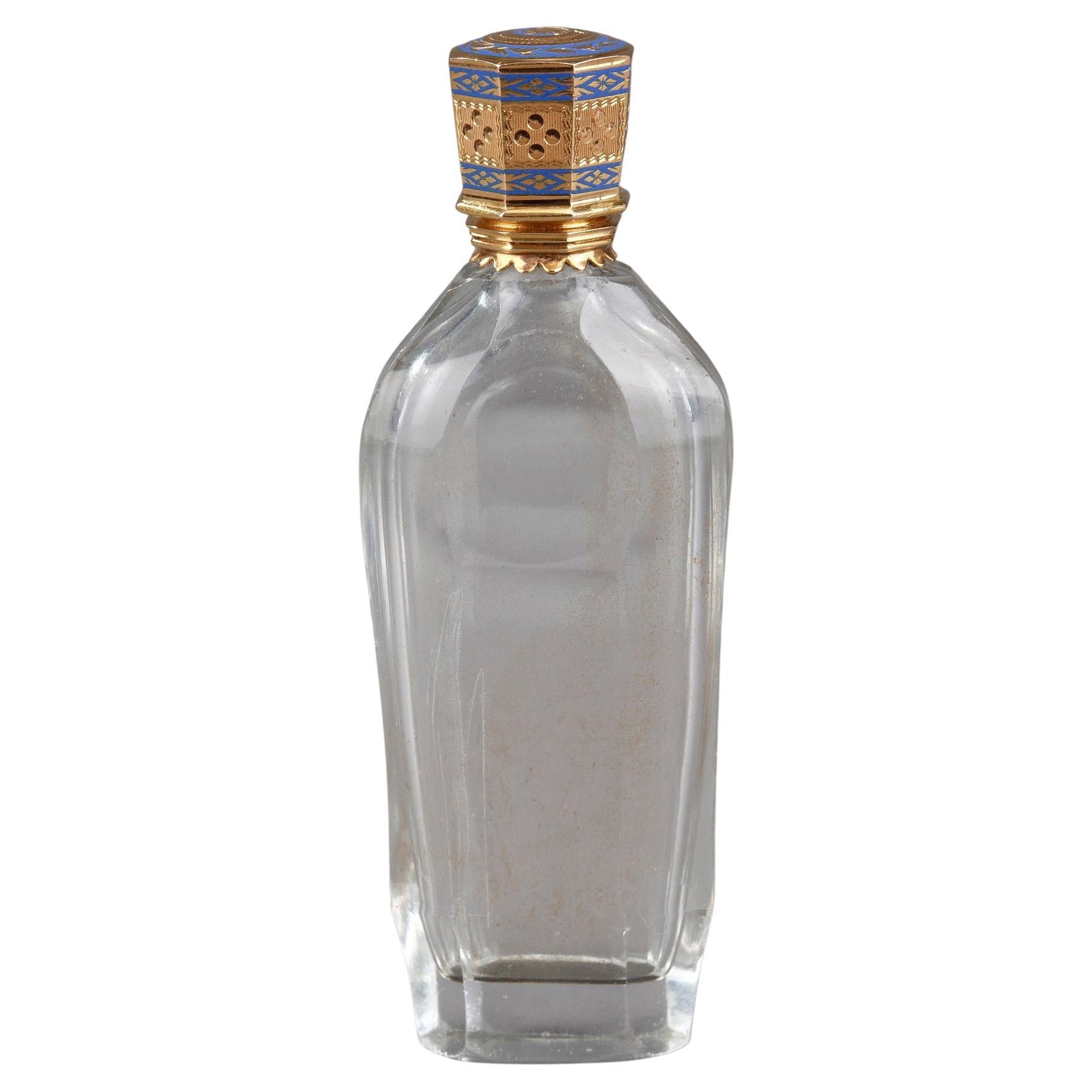 Empire Gold and Enamelled Scent Bottle