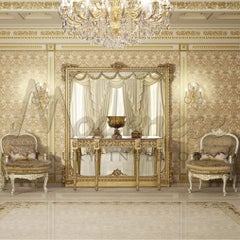 Empire Gold Leaf Console by Modenese Gastone Interiors