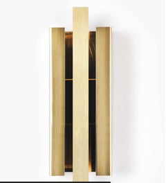 Contemporary Brushed Brass Gold Light Sculpture by Marie Jeunet