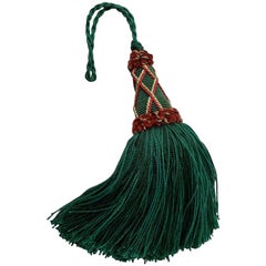 Vintage Houles of Paris Empire Green Passementerie "Key Tassel" or "Gland Cle"