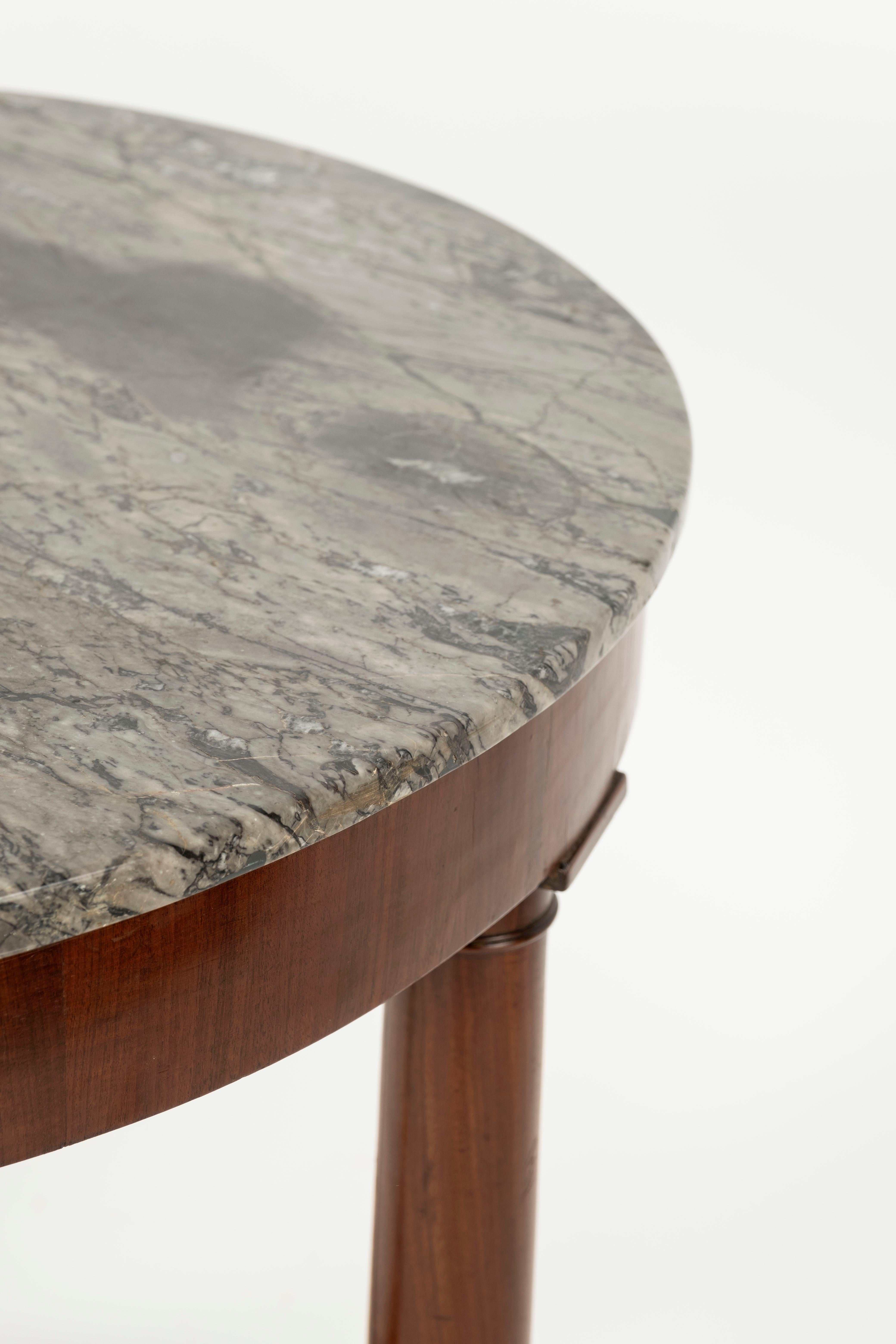 Empire Gueridon Table with Marble Top 5
