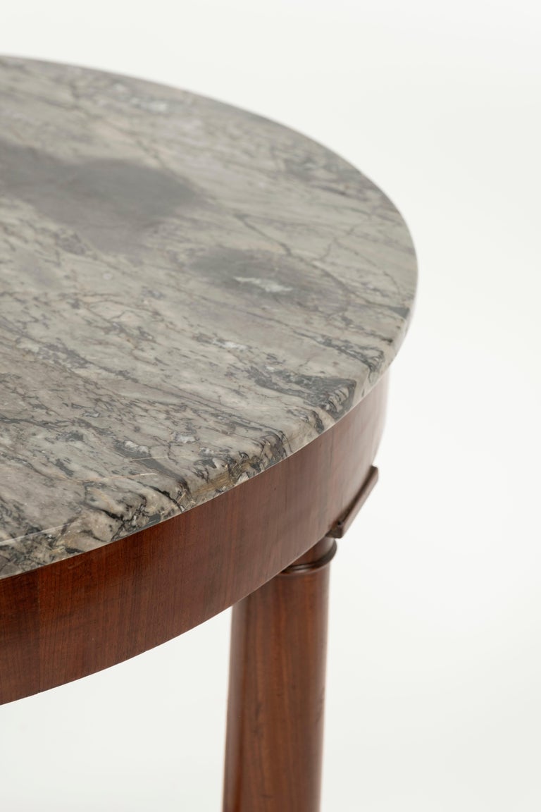 Empire Gueridon Table with Marble Top For Sale 5