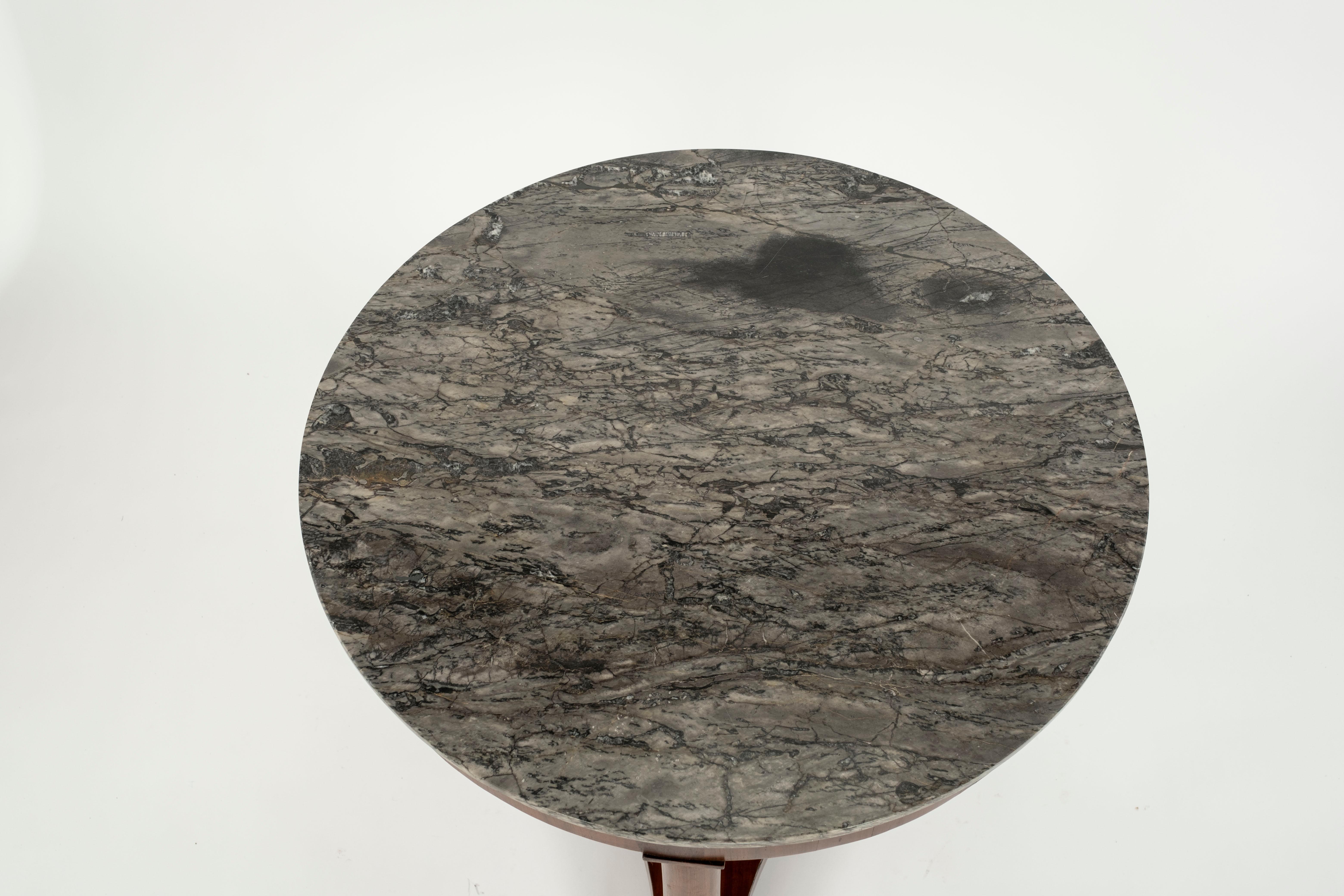 Empire Gueridon Table with Marble Top 1