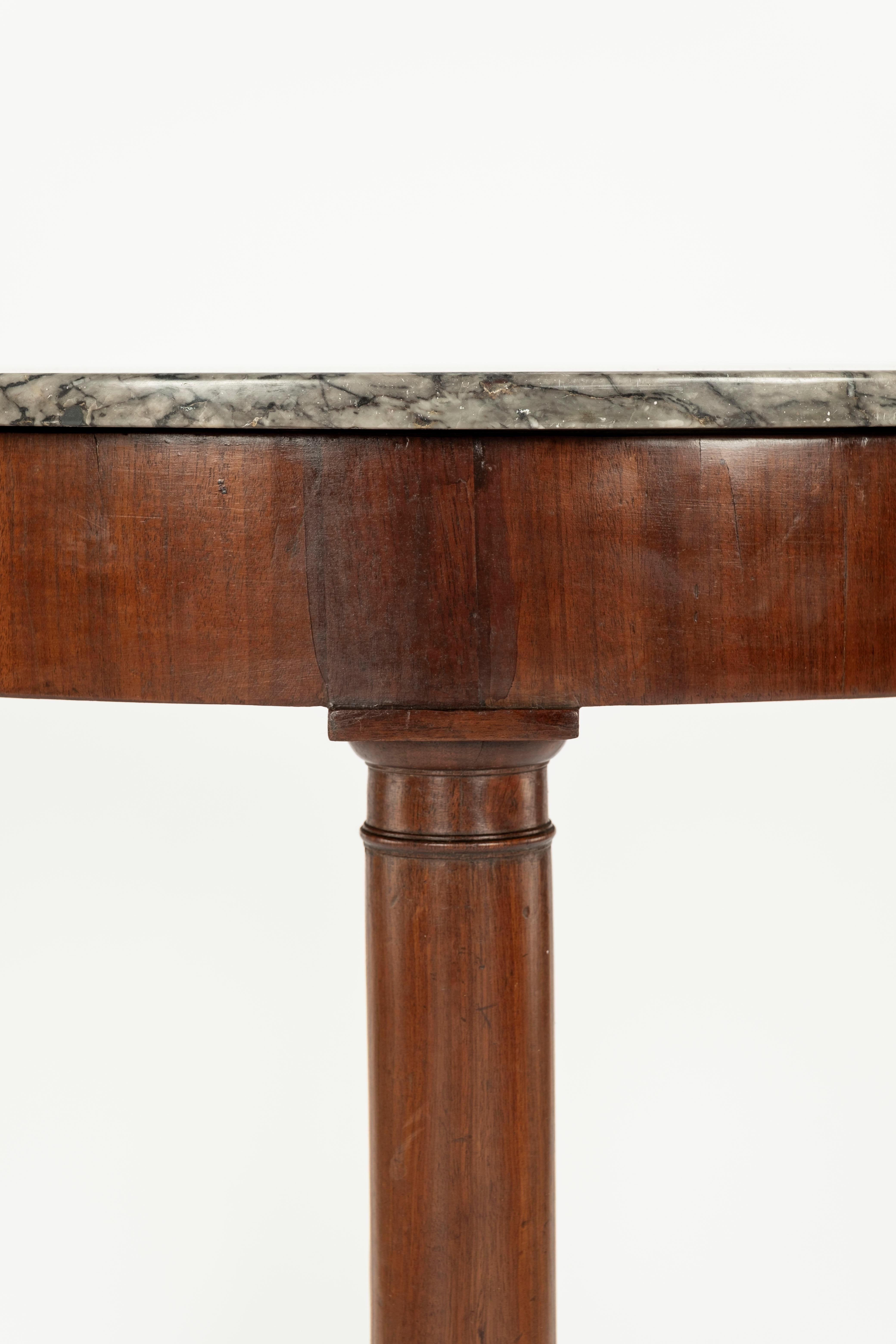 Empire Gueridon Table with Marble Top 3