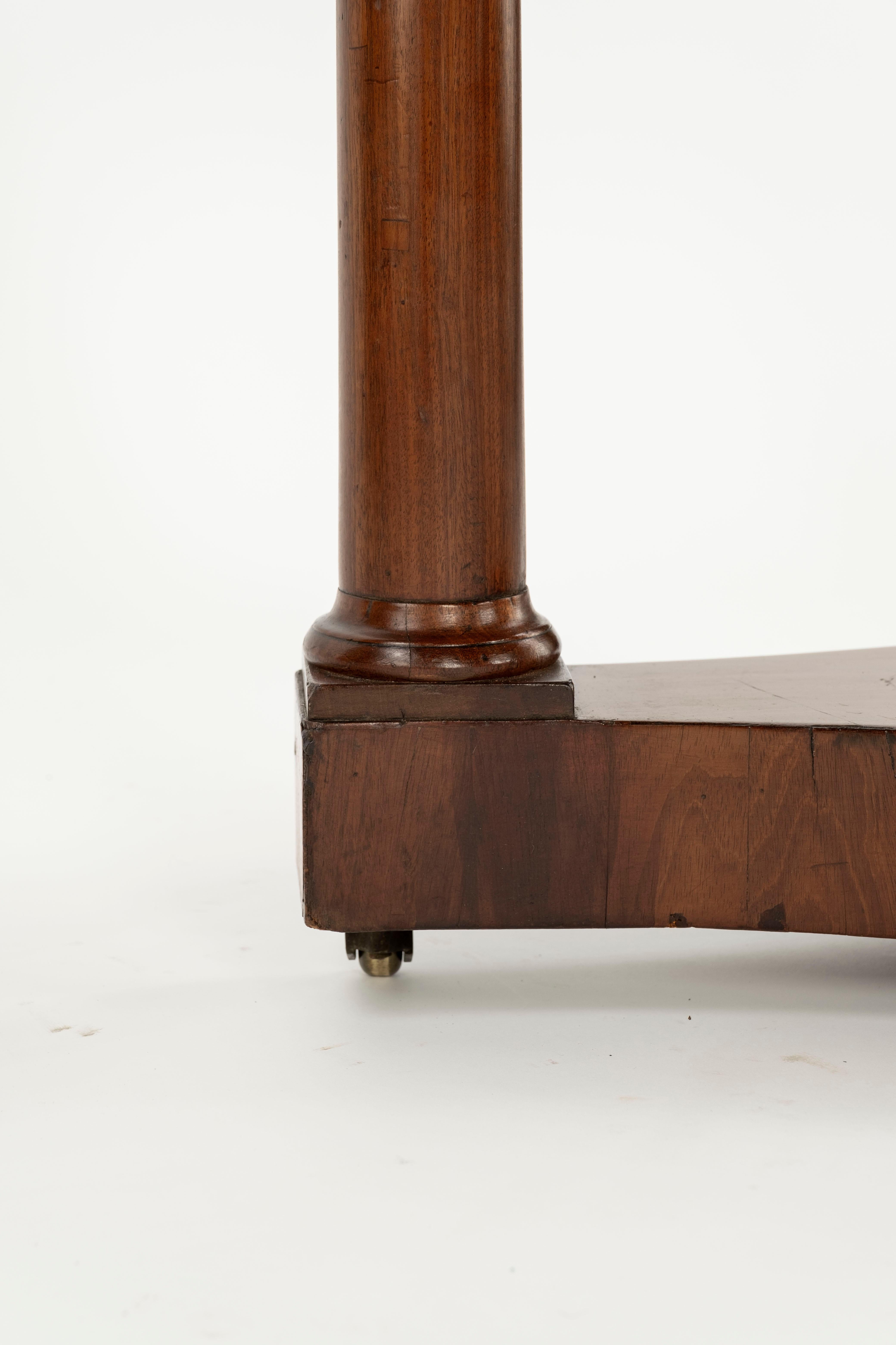 Empire Gueridon Table with Marble Top 4