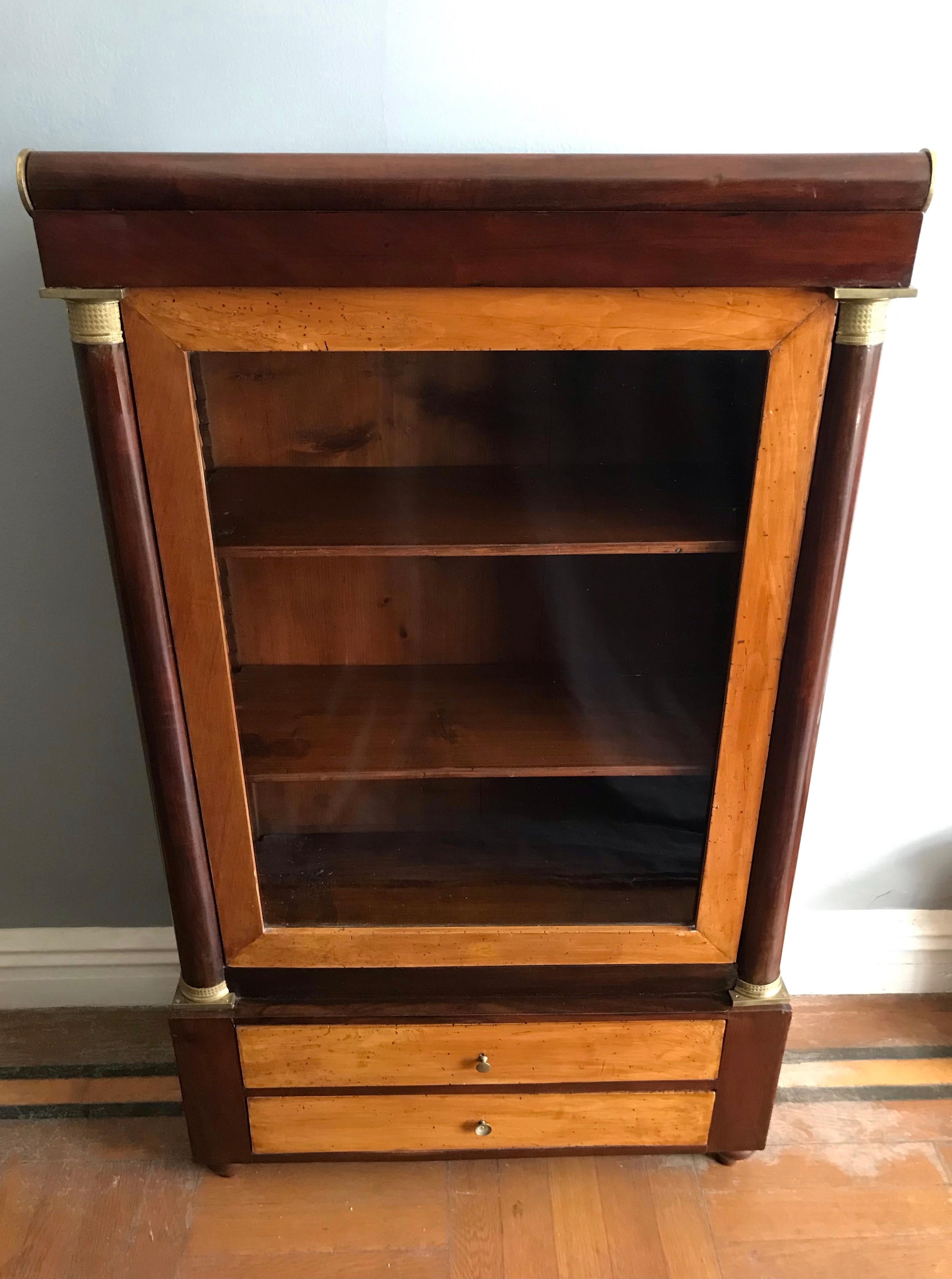 Hand-Crafted Empire Guillotine Cabinet For Sale