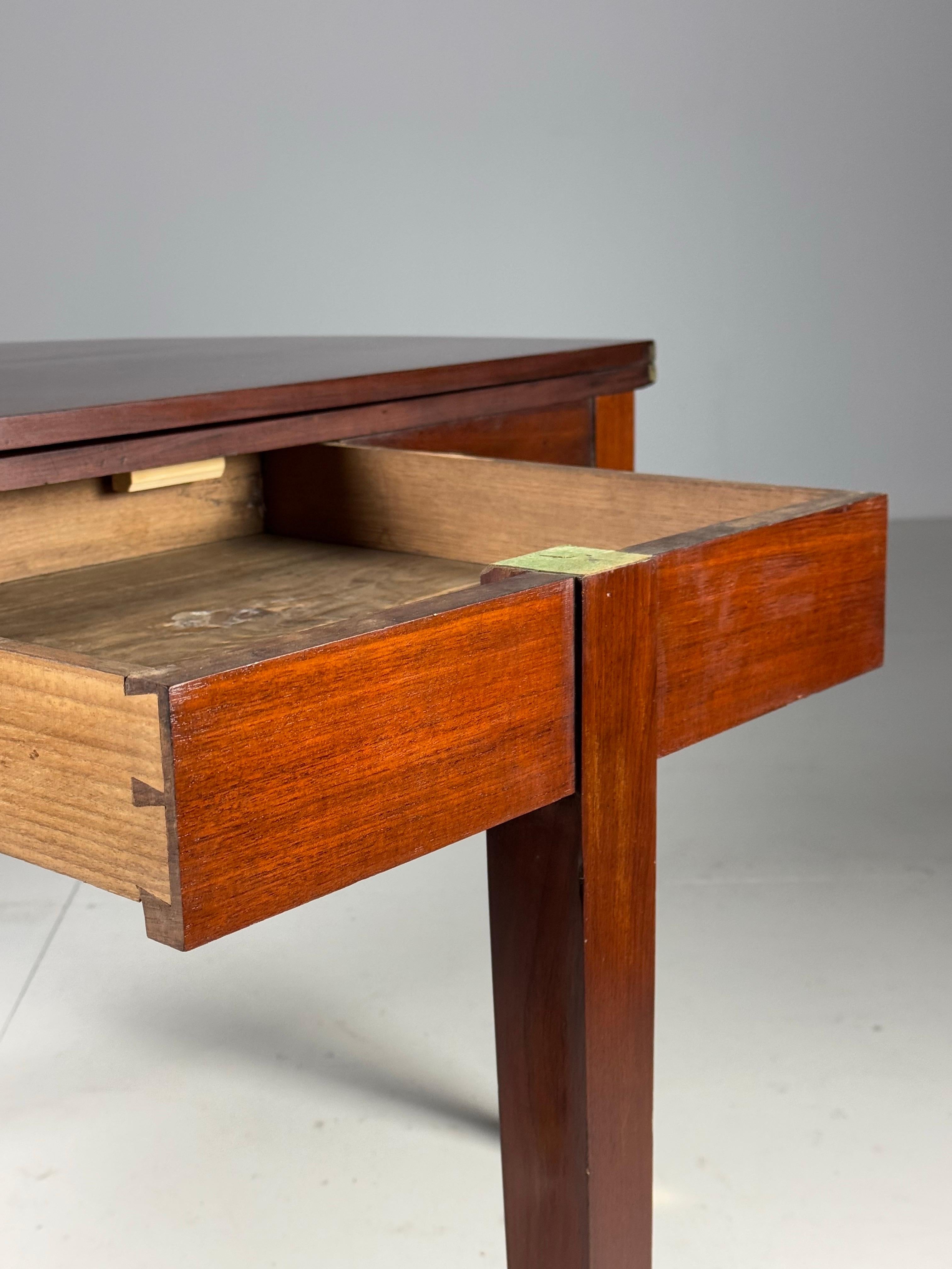 Empire Half Moon console table Mahogany For Sale 6