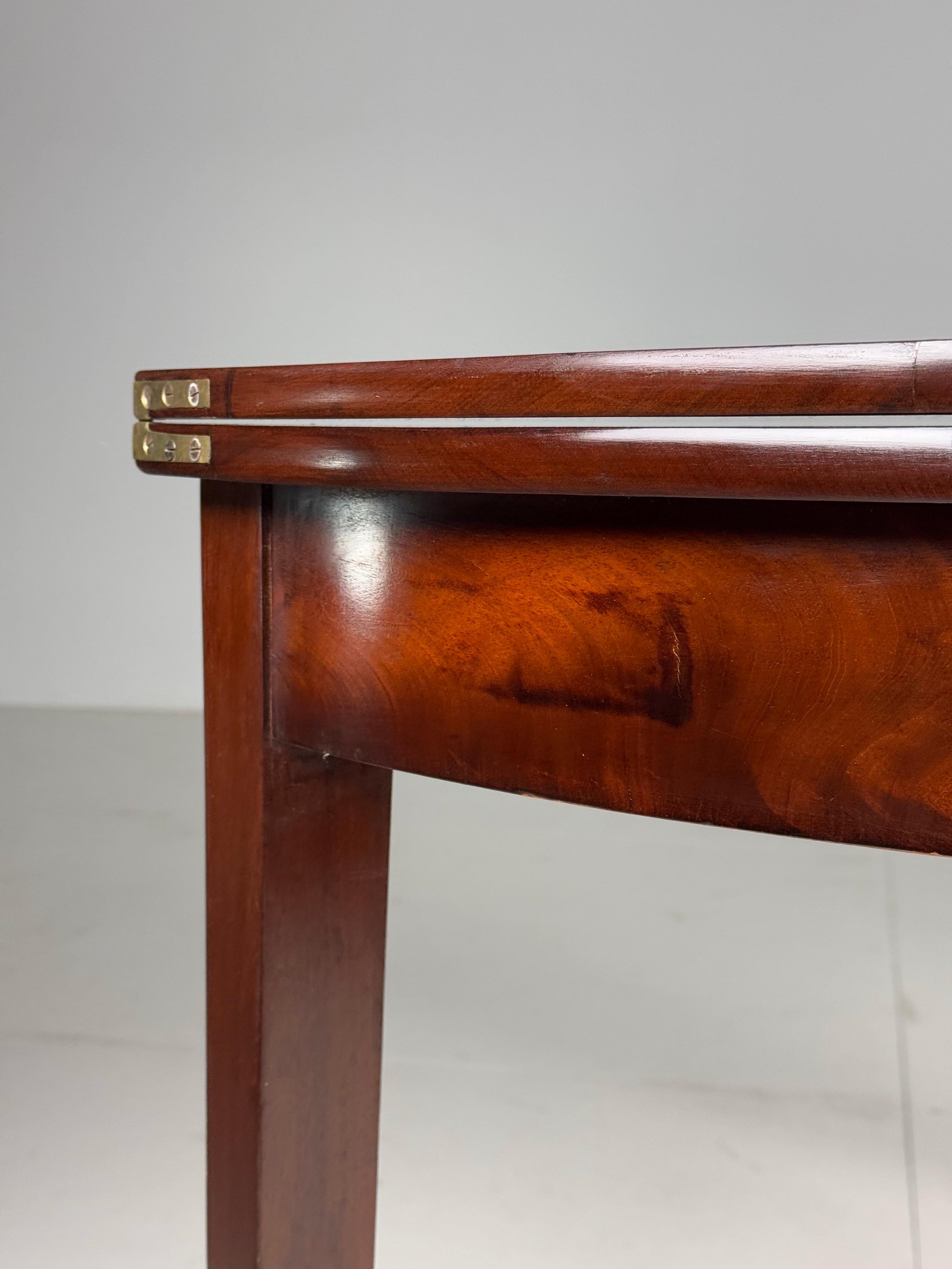 Empire Half Moon console table Mahogany For Sale 12