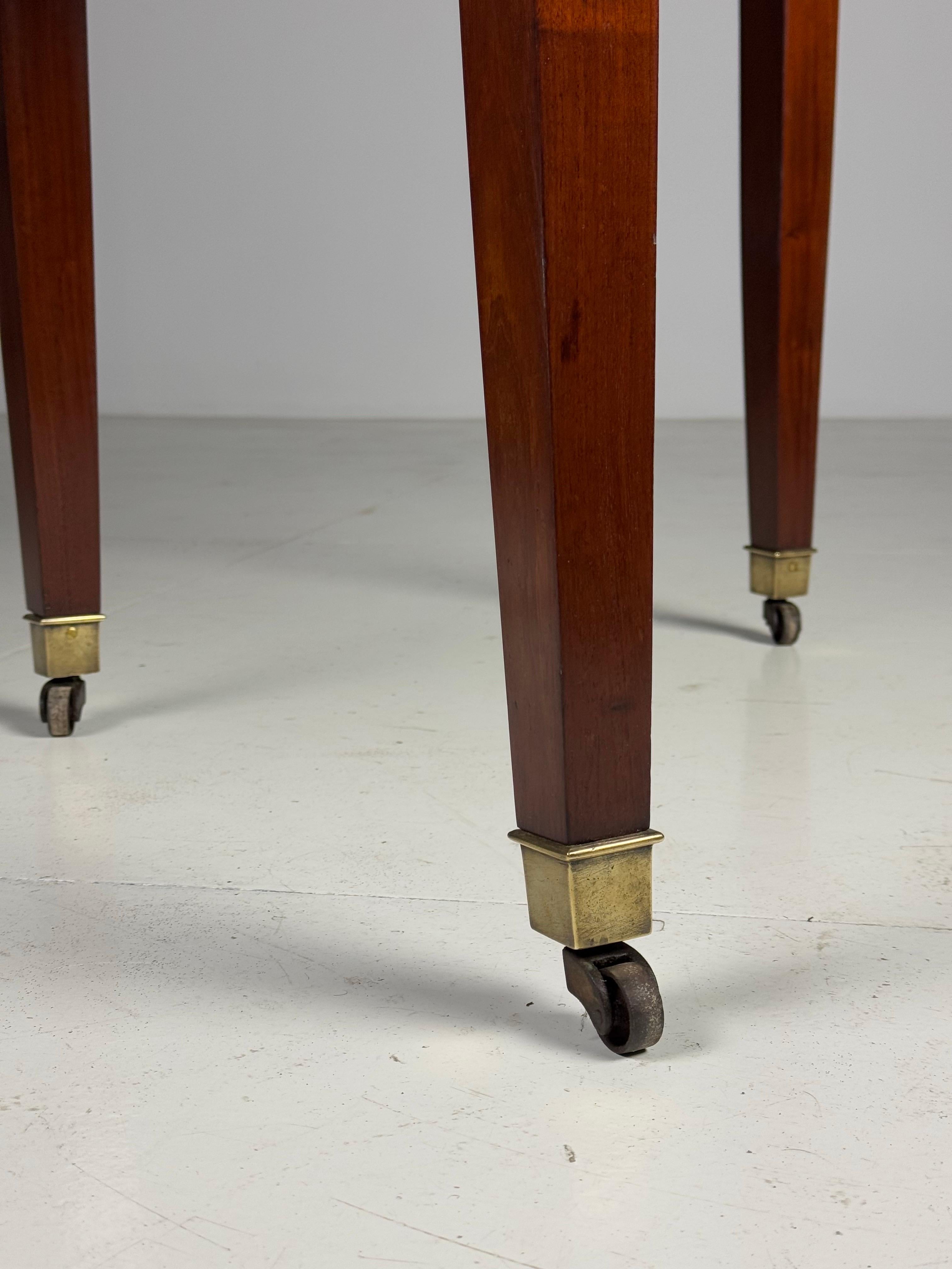 Empire Half Moon console table Mahogany For Sale 15