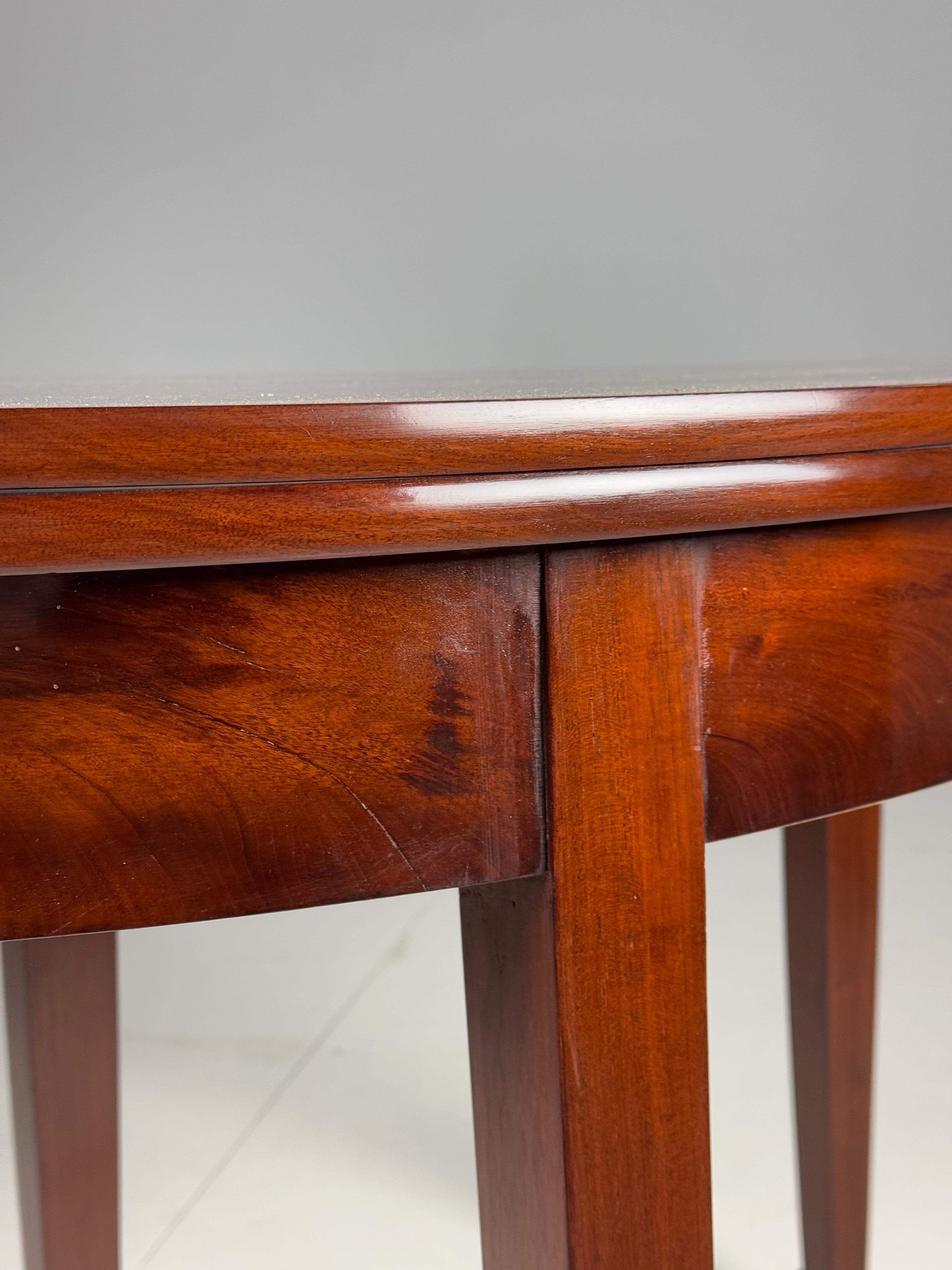 19th Century Empire Half Moon console table Mahogany For Sale