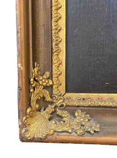 Empire Half-Portrait of a Boy, 19th Century, Linen and Hardwood