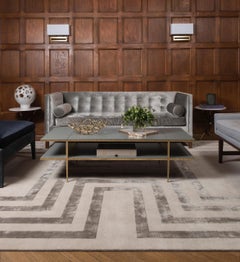 Empire Hand-Knotted 10x8 Rug in Wool and Silk by Tim Gosling