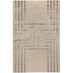 Empire Hand-Knotted 10x8 Rug in Wool and Silk by Tim Gosling