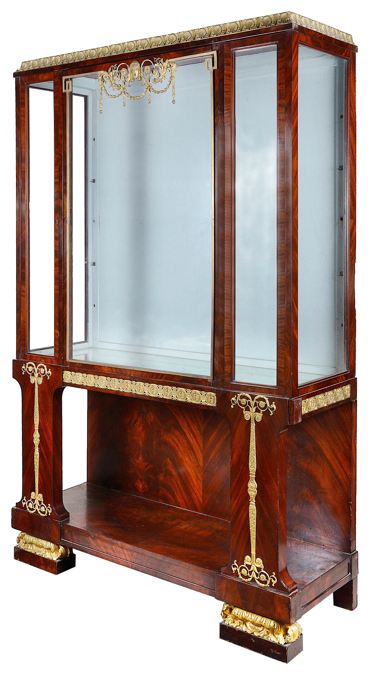 Empire Influenced Display Cabinet, circa 1920 In Good Condition For Sale In Brighton, Sussex