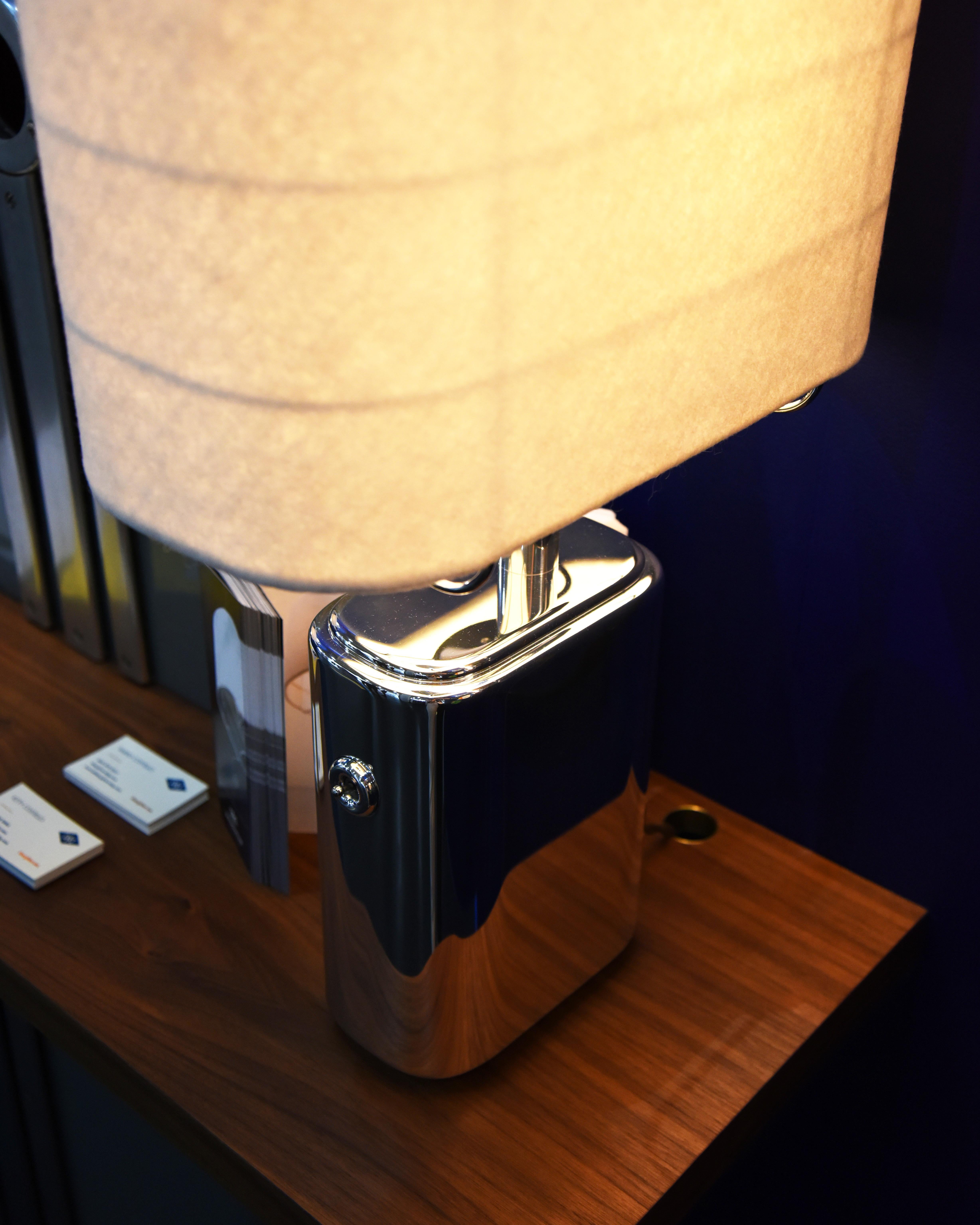 Art Deco Inspired Empire Lamp by Daughter Manufacturing - Polished Aluminum For Sale 5