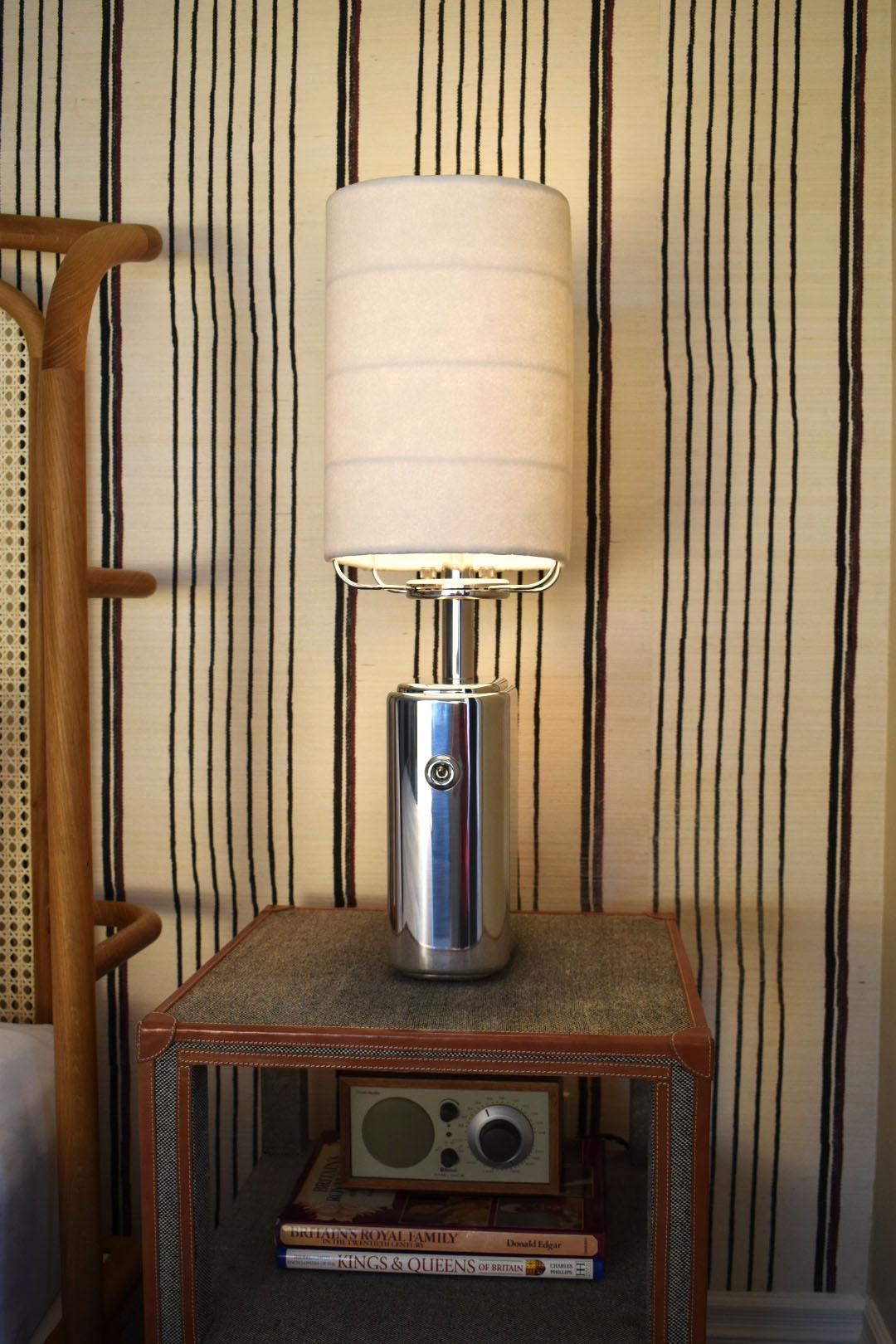 Art Deco Inspired Empire Lamp by Daughter Manufacturing - Polished Aluminum For Sale 4