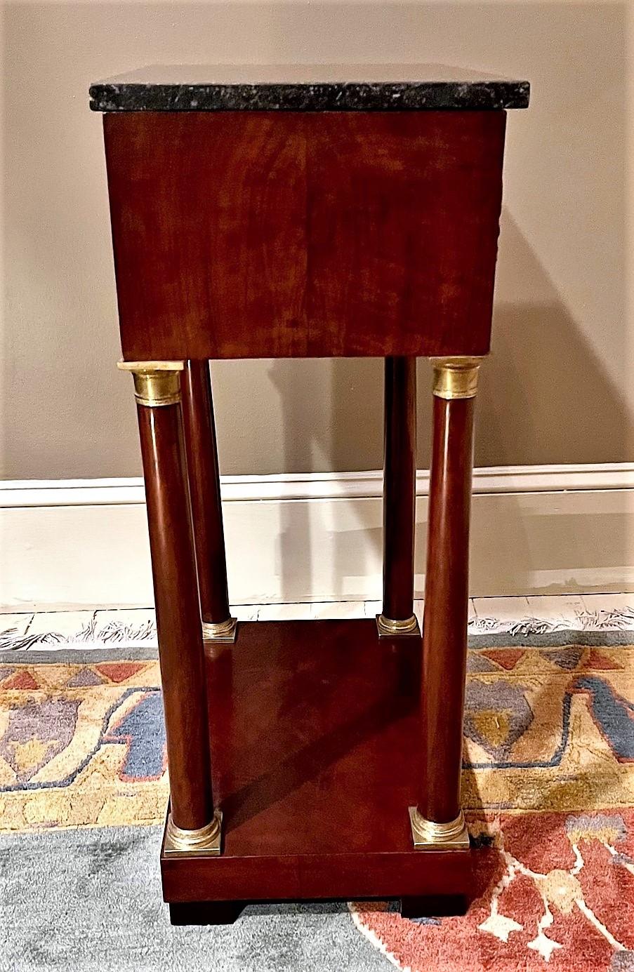 Empire Mahogany 2-Drawer Stand, Circa 1810, France For Sale 3