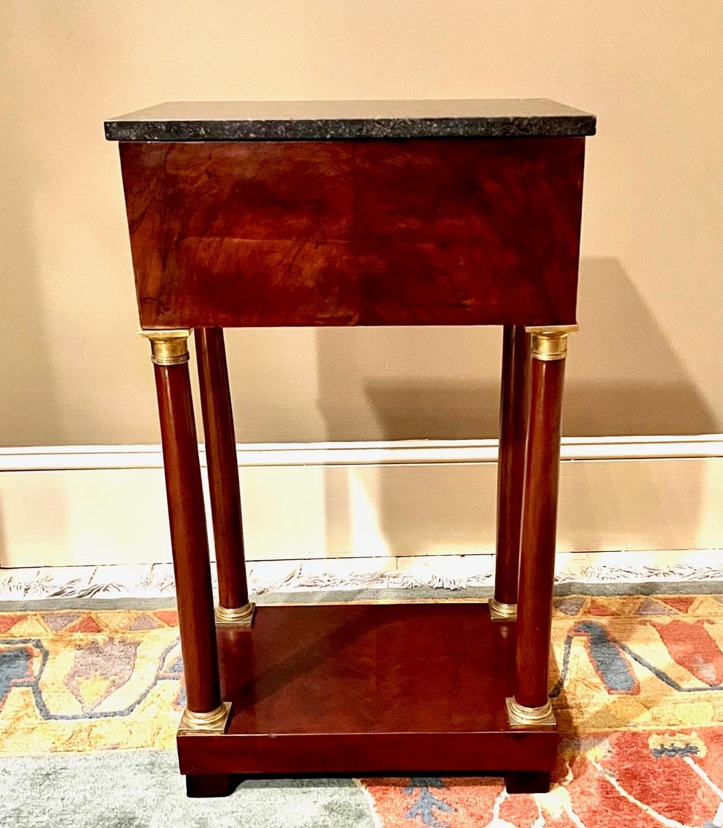 Empire Mahogany 2-Drawer Stand, Circa 1810, France For Sale 1