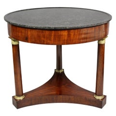 Empire Mahogany and Bronze Mounted Center Table