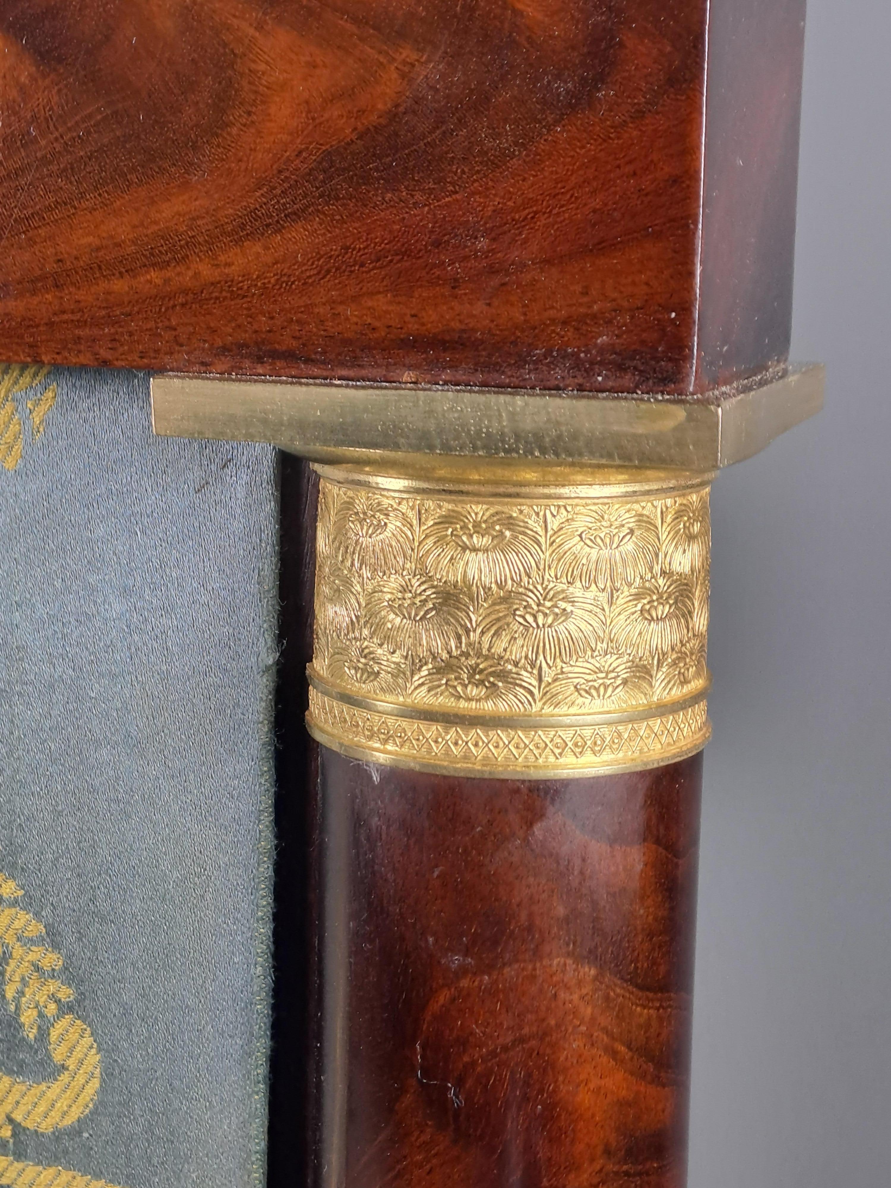 Empire Mahogany And Gilt Bronze Fireplace Screen 6