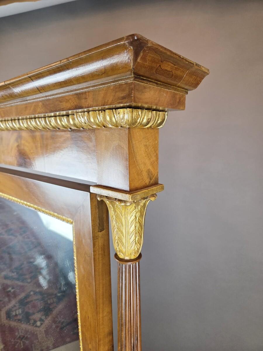 Empire mahogany and giltwood psyche mirror, 19th century in vendita 2