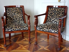 Empire mahogany armchairs by Jacob Frères, France, 19th century