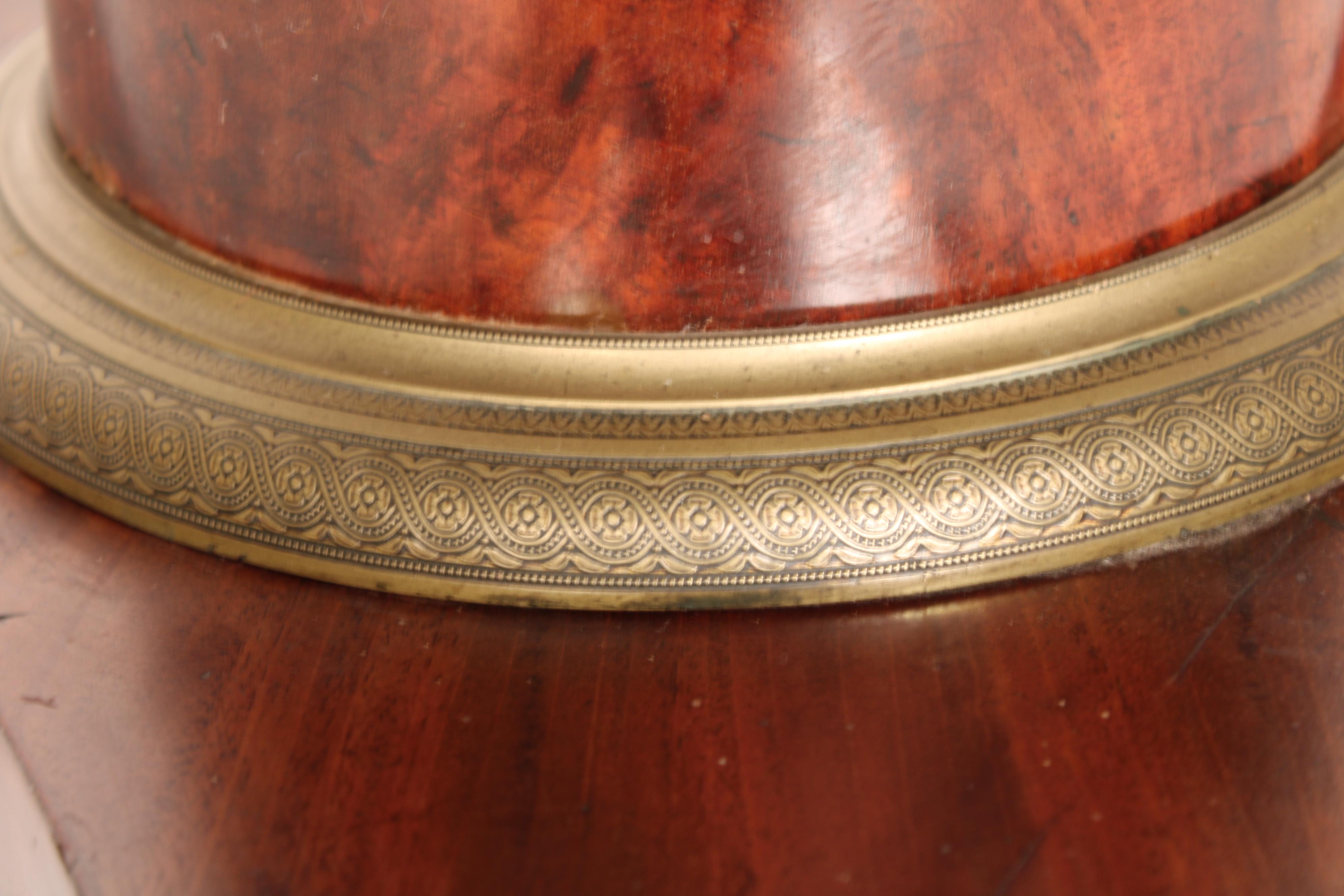 Empire Mahogany Center Table with Marble Top For Sale 4