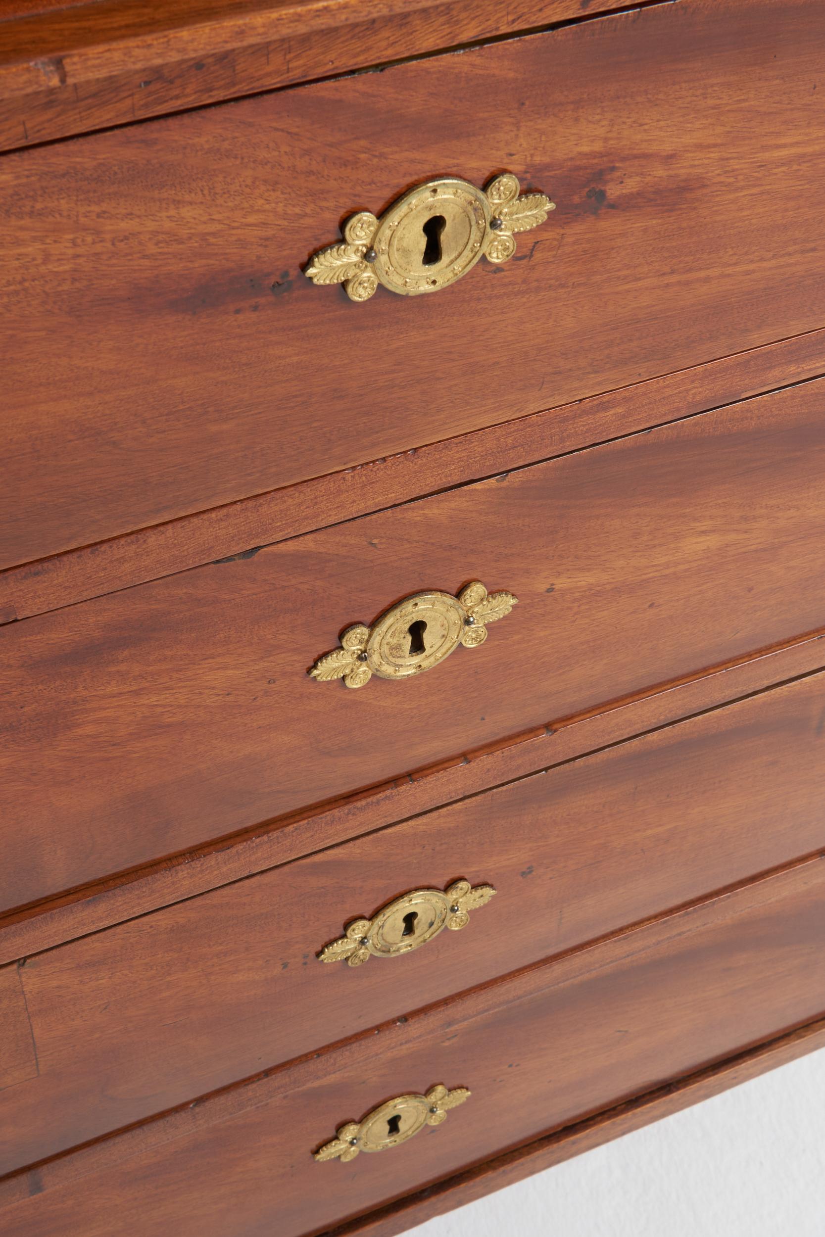 Empire Mahogany Chest of Drawers For Sale 2