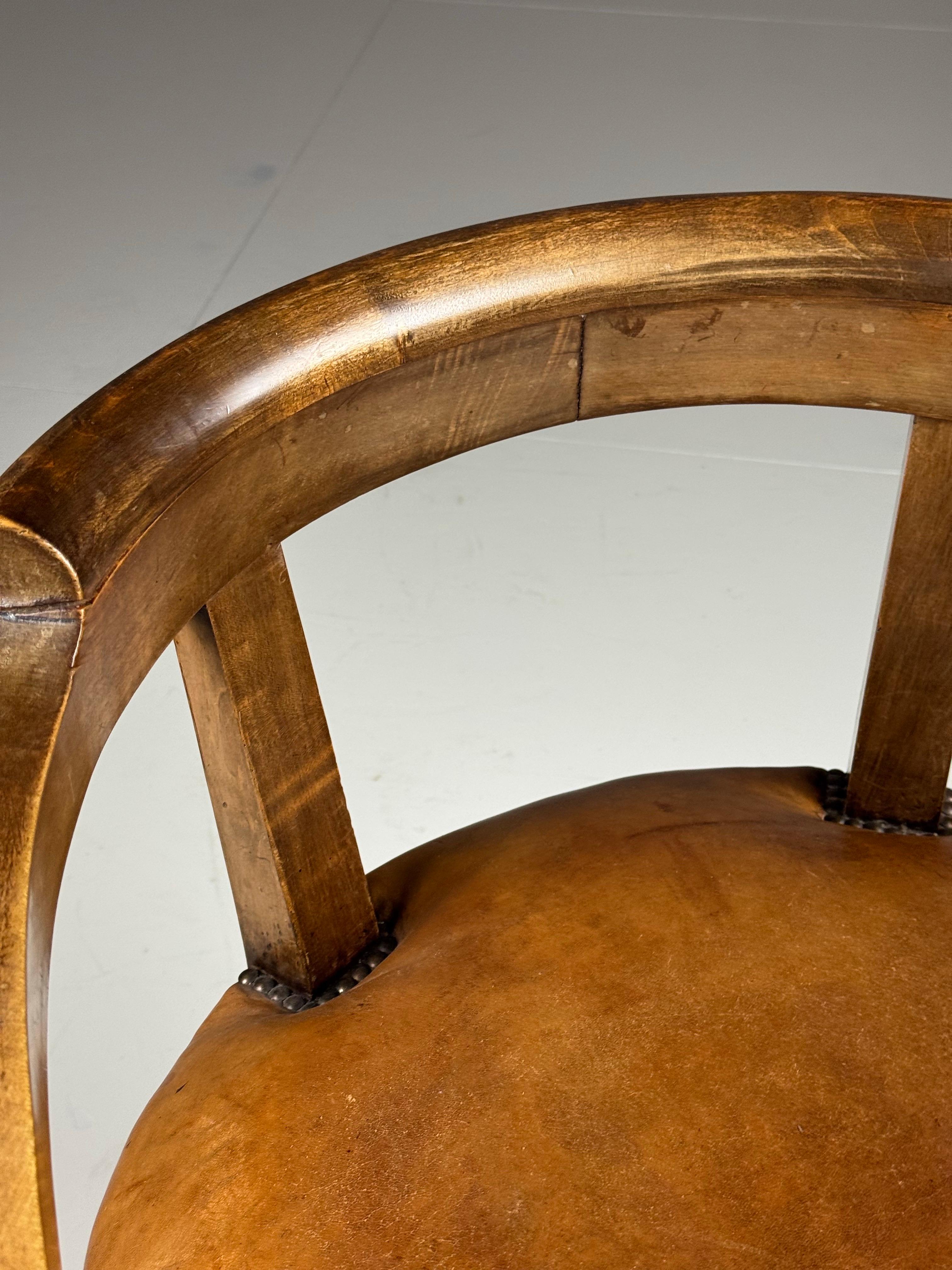 Empire Mahogany Desk Chair 19th Century For Sale 8