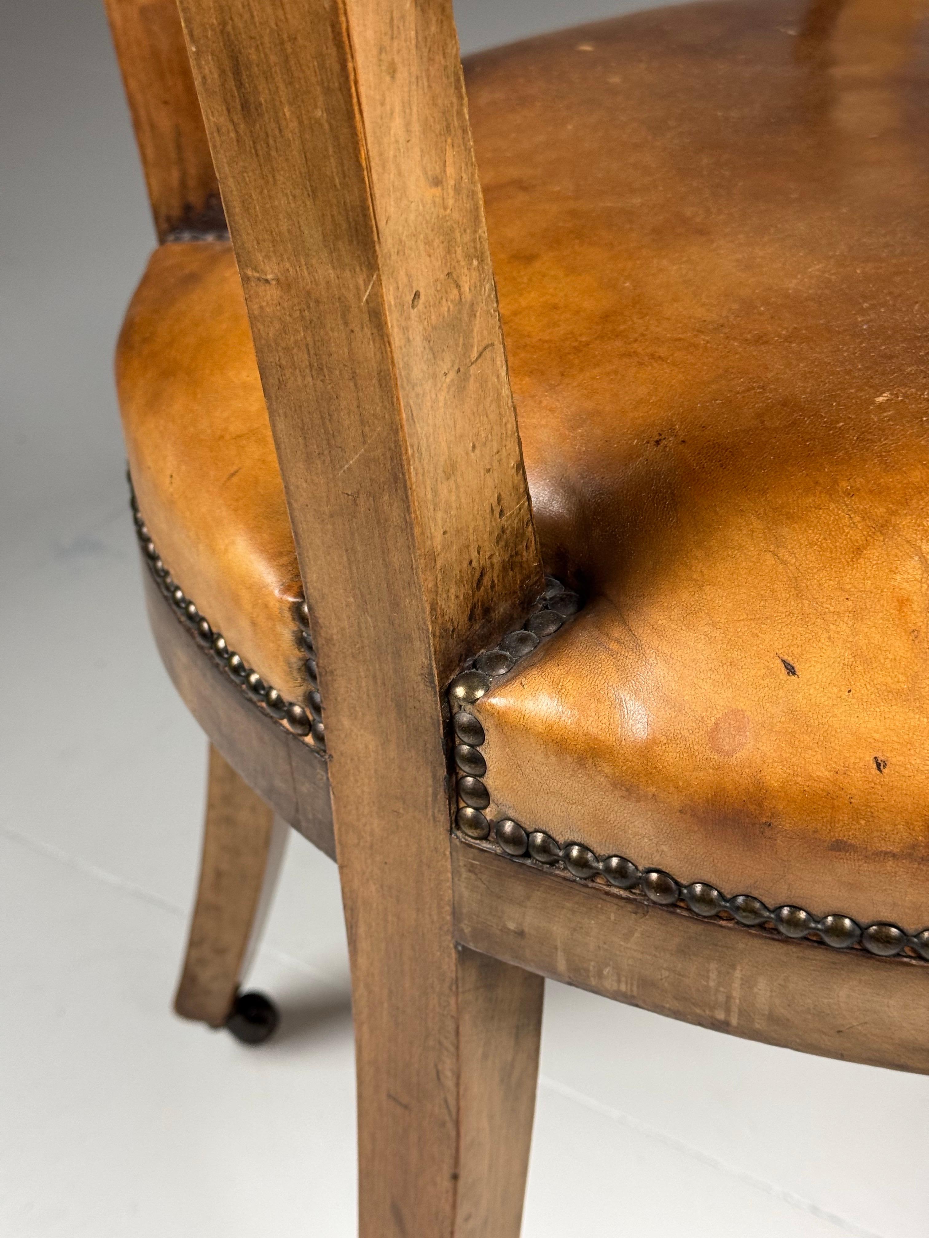 Empire Mahogany Desk Chair 19th Century For Sale 1